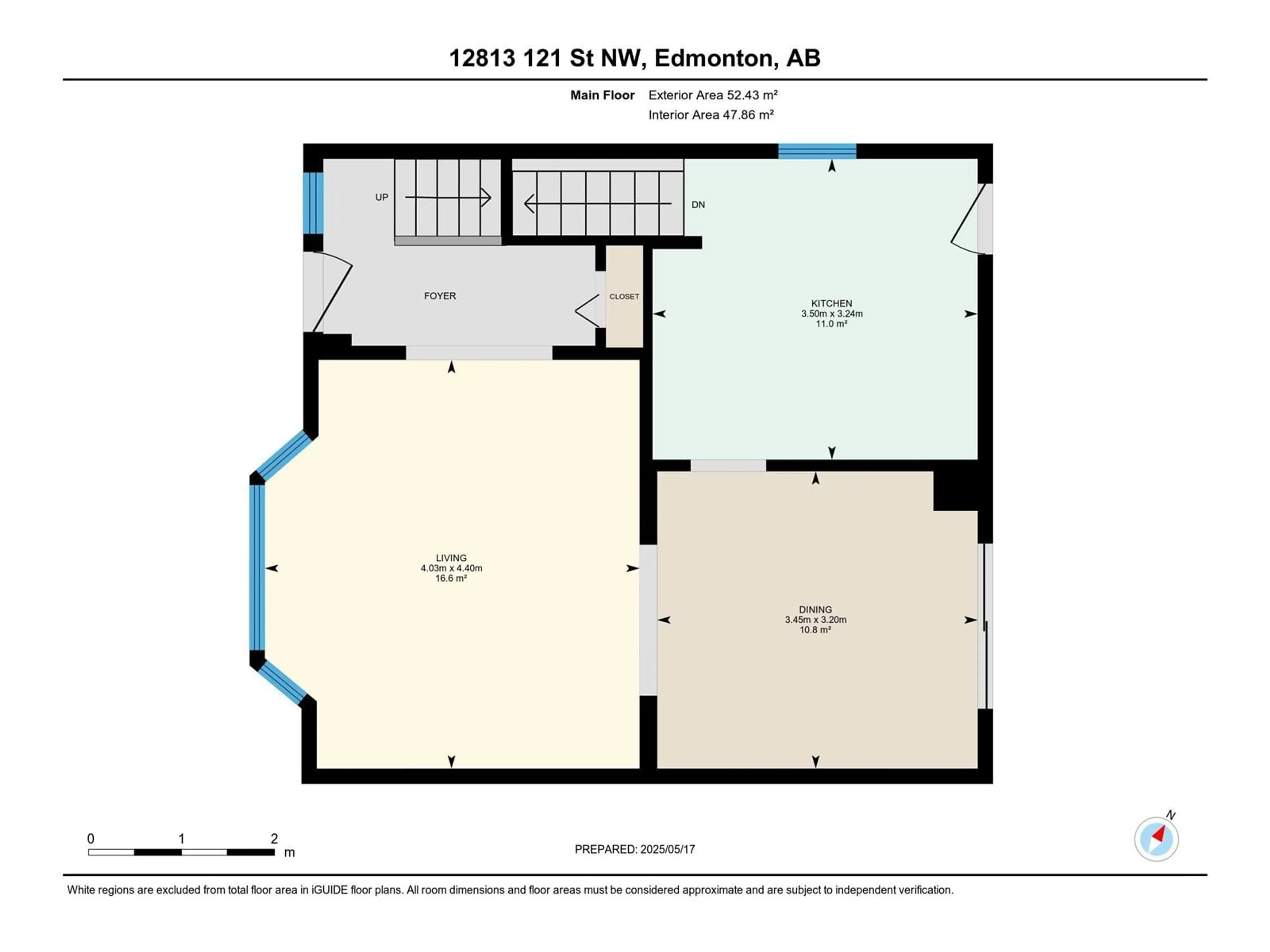 Floor plan for NW - 12813 121 ST, Edmonton Alberta T5L0B1