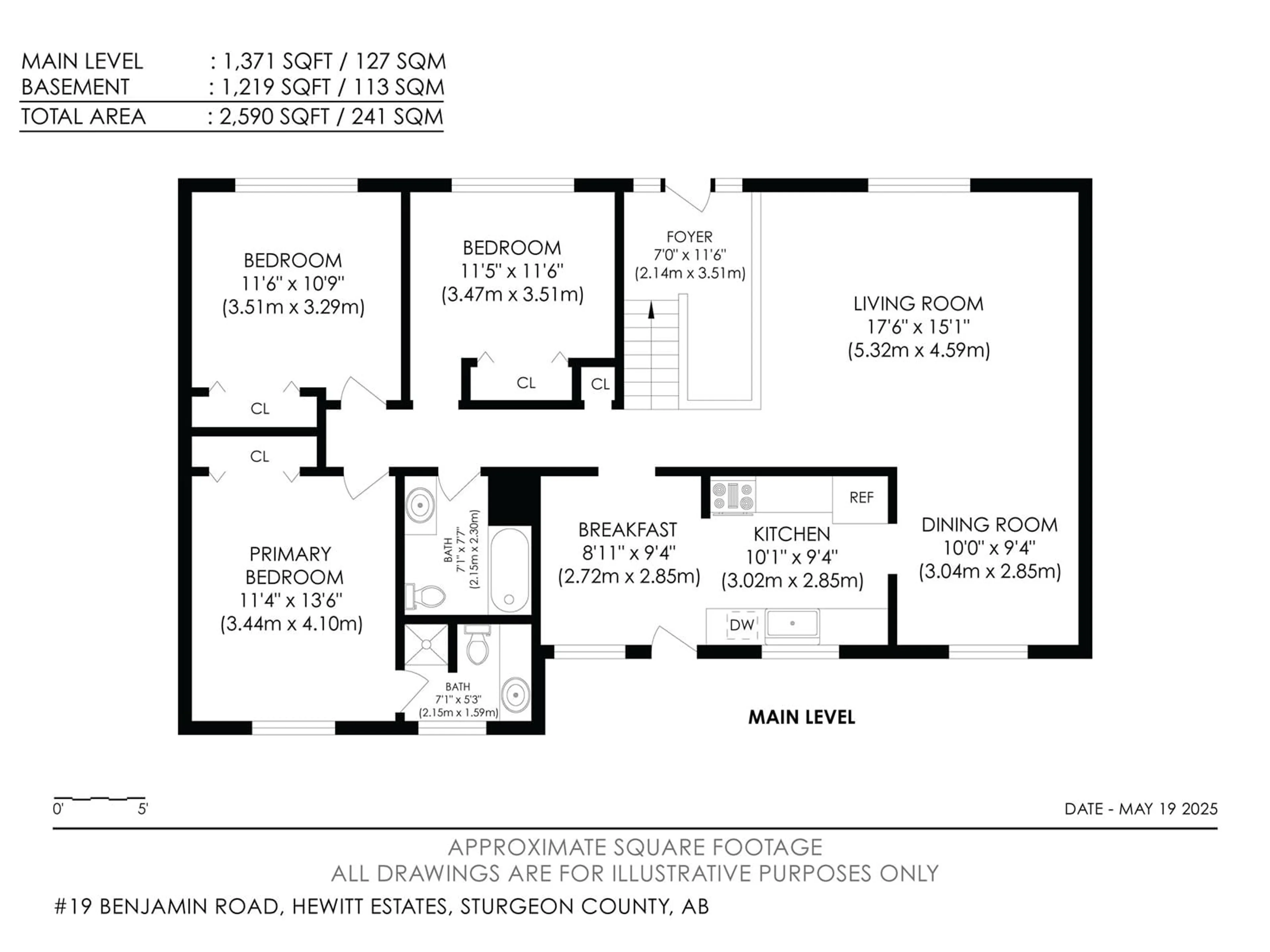 Floor plan for 23516 - 19 TWP RD 560, Rural Sturgeon County Alberta T0A0K4
