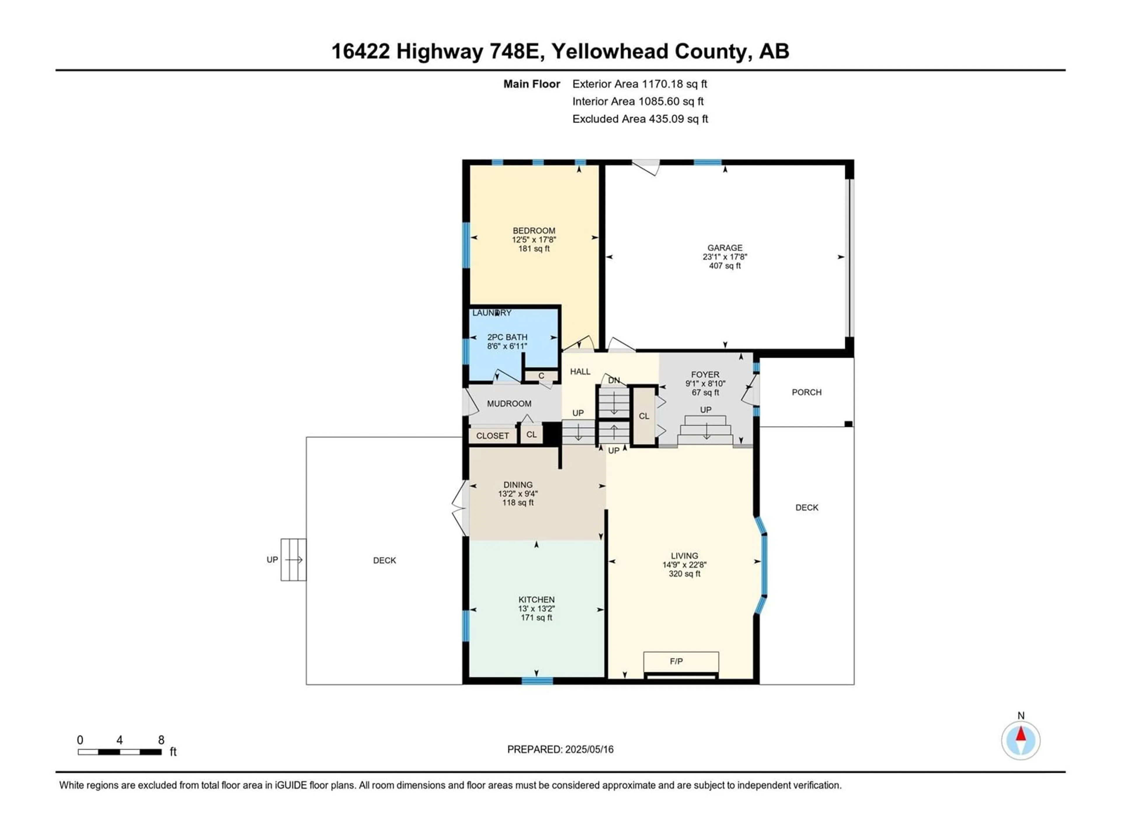 Floor plan for 16422 HWY 748 EAST, Rural Yellowhead Alberta T7E3P1