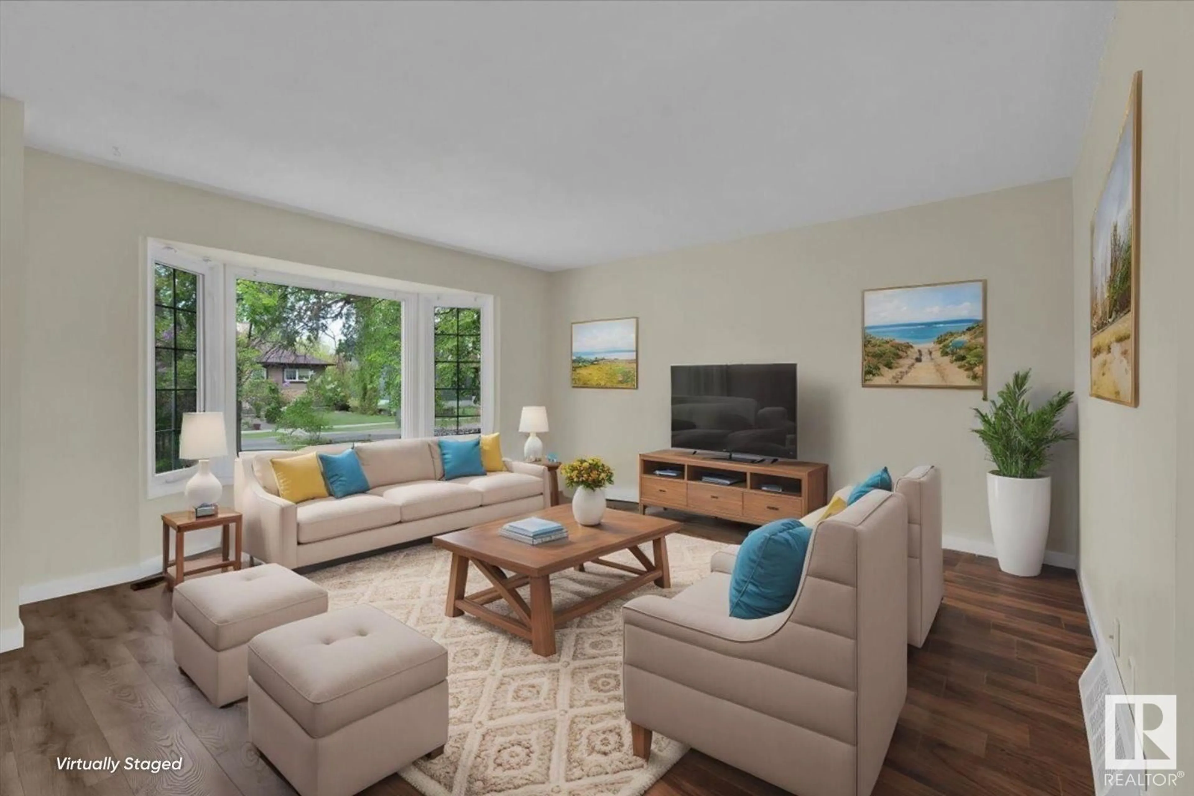 Living room with furniture, unknown for 11725 125 ST, Edmonton Alberta T5M0N7