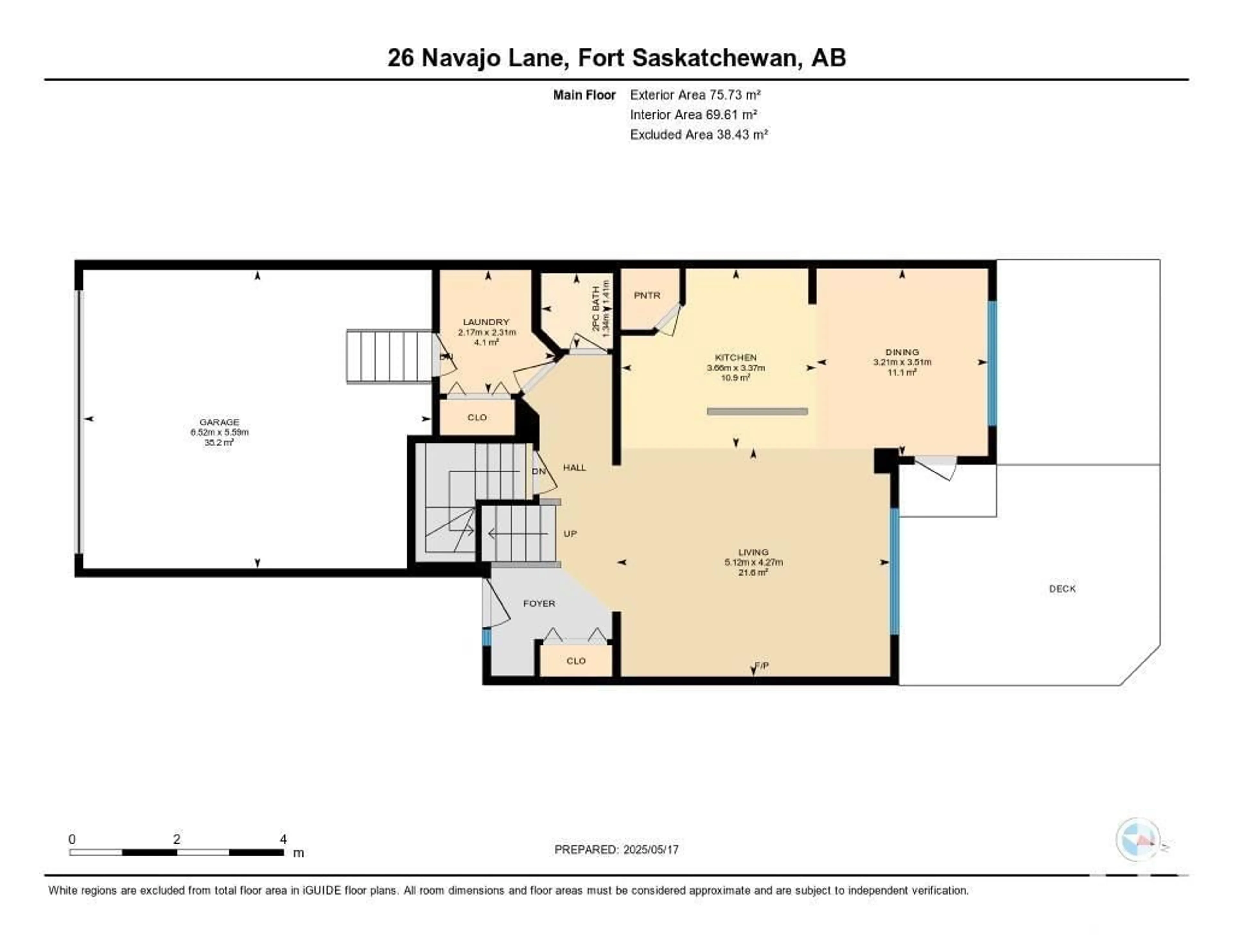 Floor plan for 26 NAVAJO LN, Fort Saskatchewan Alberta T8L0J6