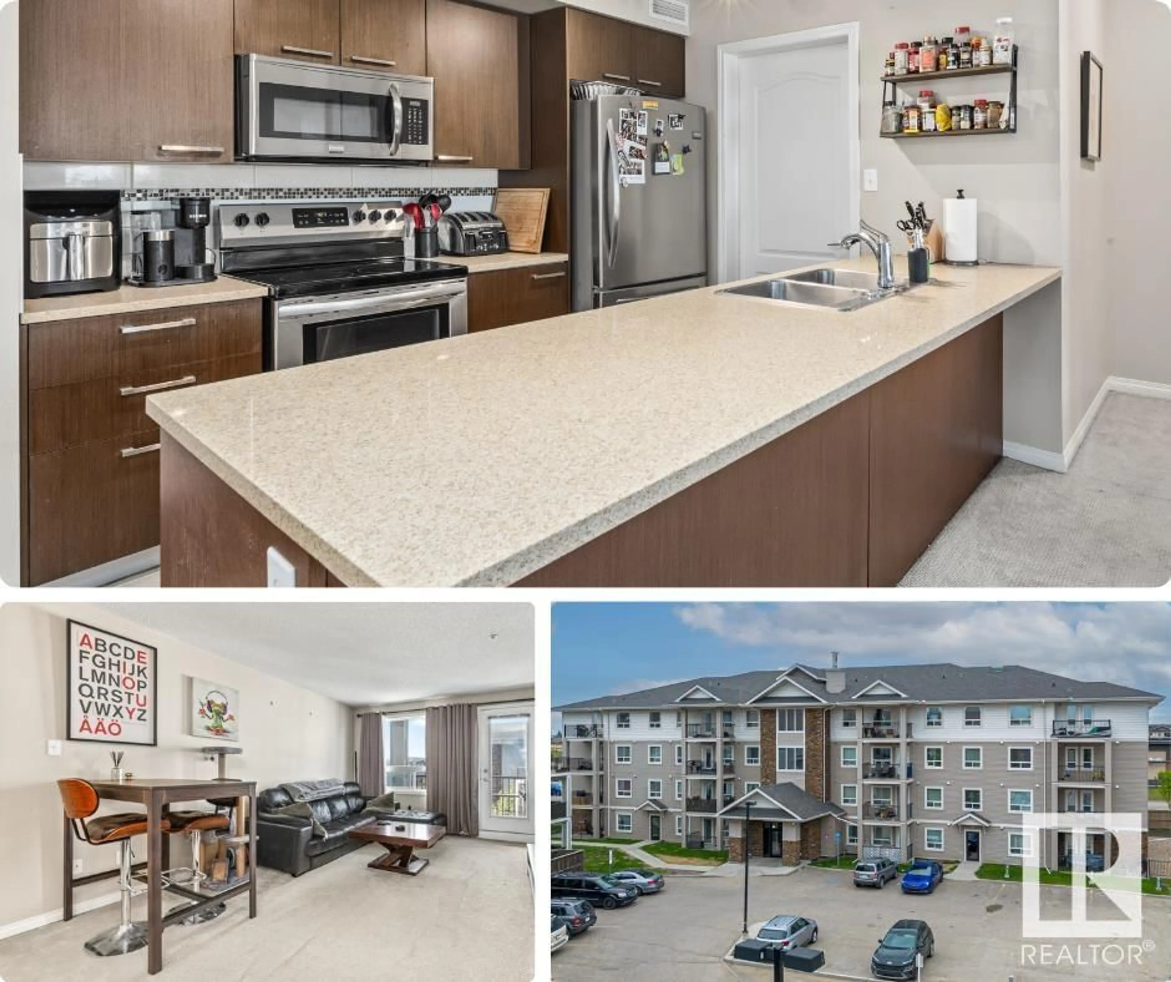 Open concept kitchen, unknown for 2301 7343 SOUTH TERWILLEGAR DR, Edmonton Alberta T6R0M2