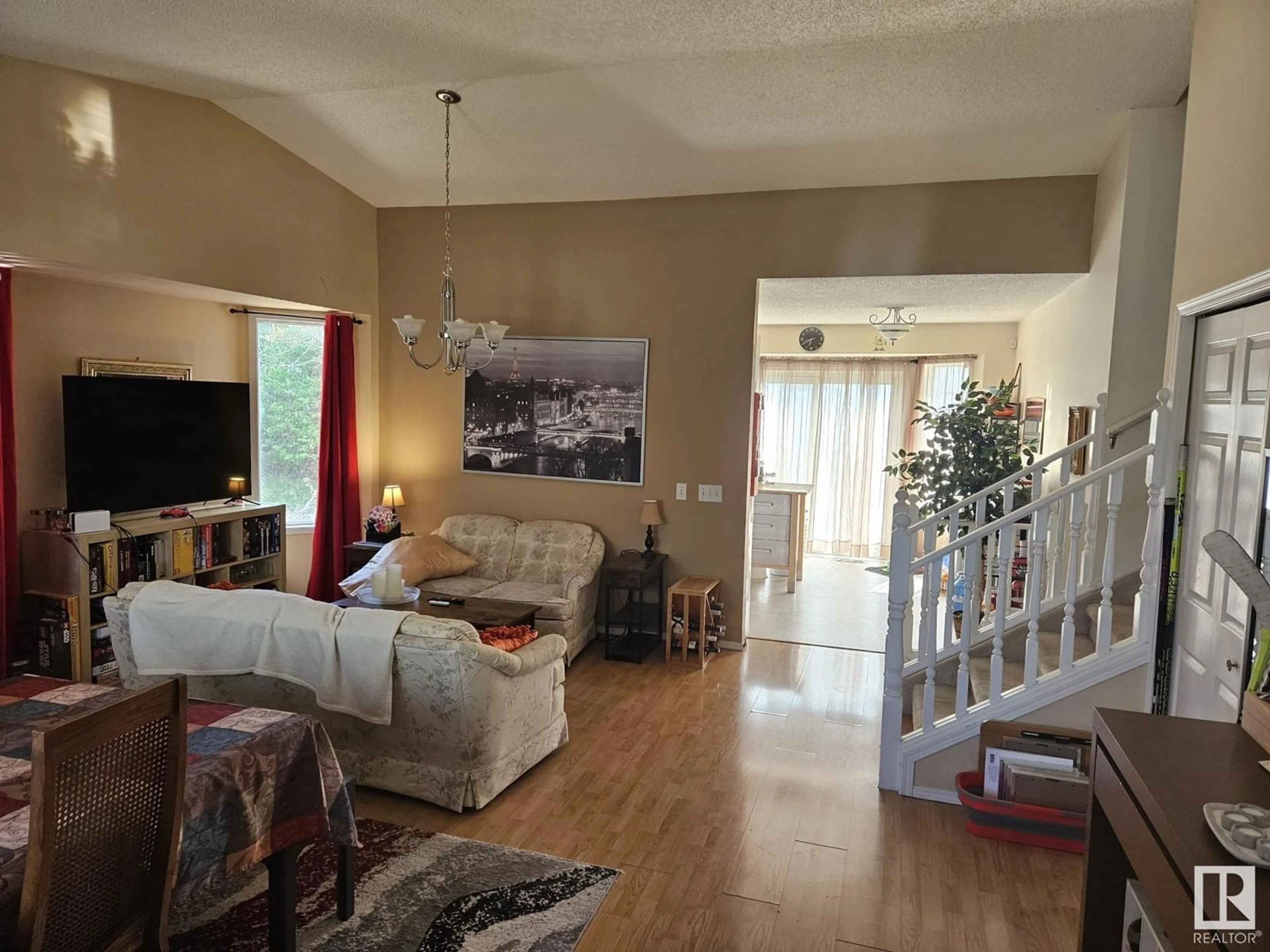 Living room with furniture, unknown for 19 DARLINGTON BA, Sherwood Park Alberta T8H1R8