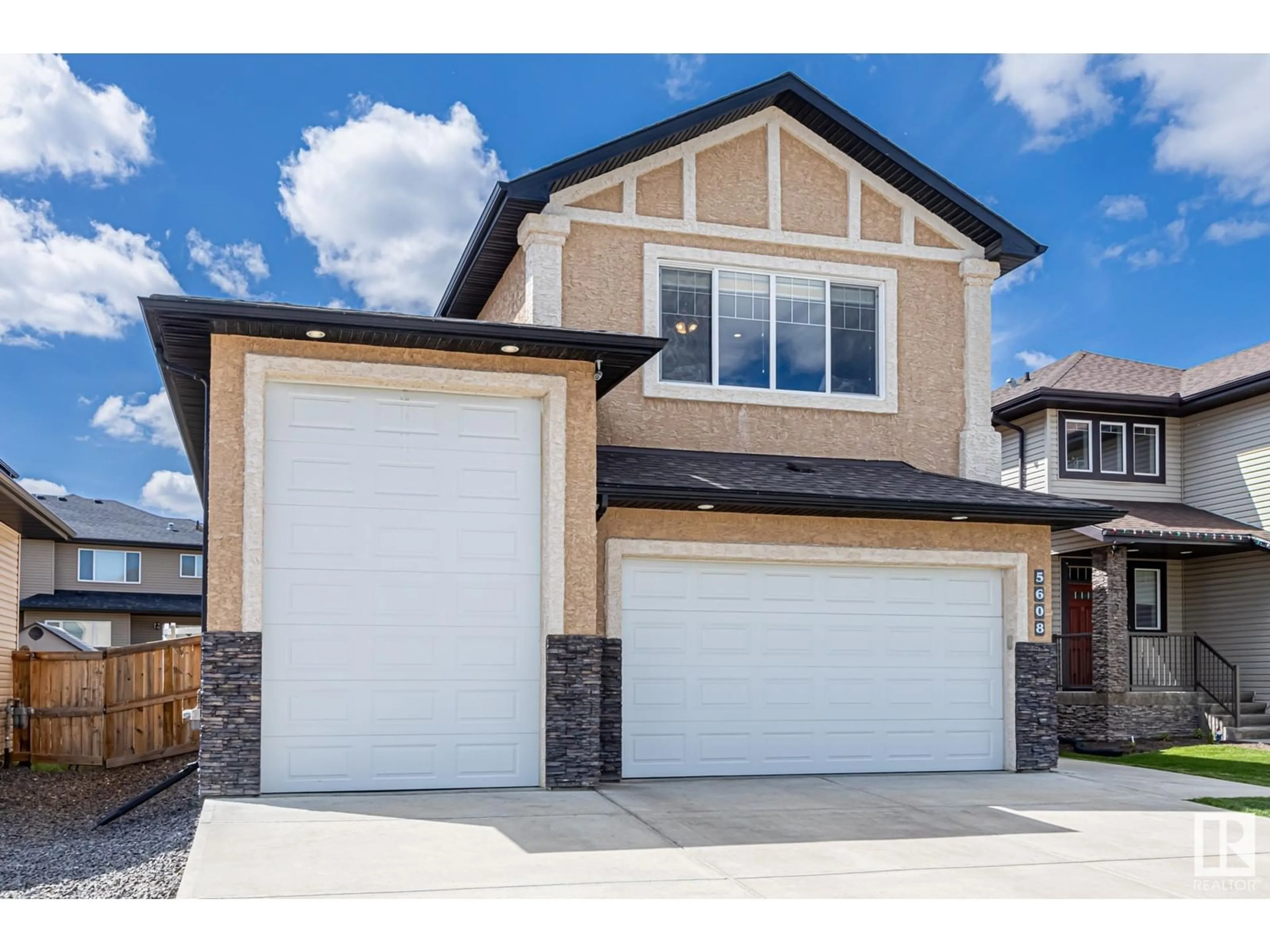 Home with vinyl exterior material, street for 5608 RUE EAGLEMONT ST, Beaumont Alberta T4X0G9