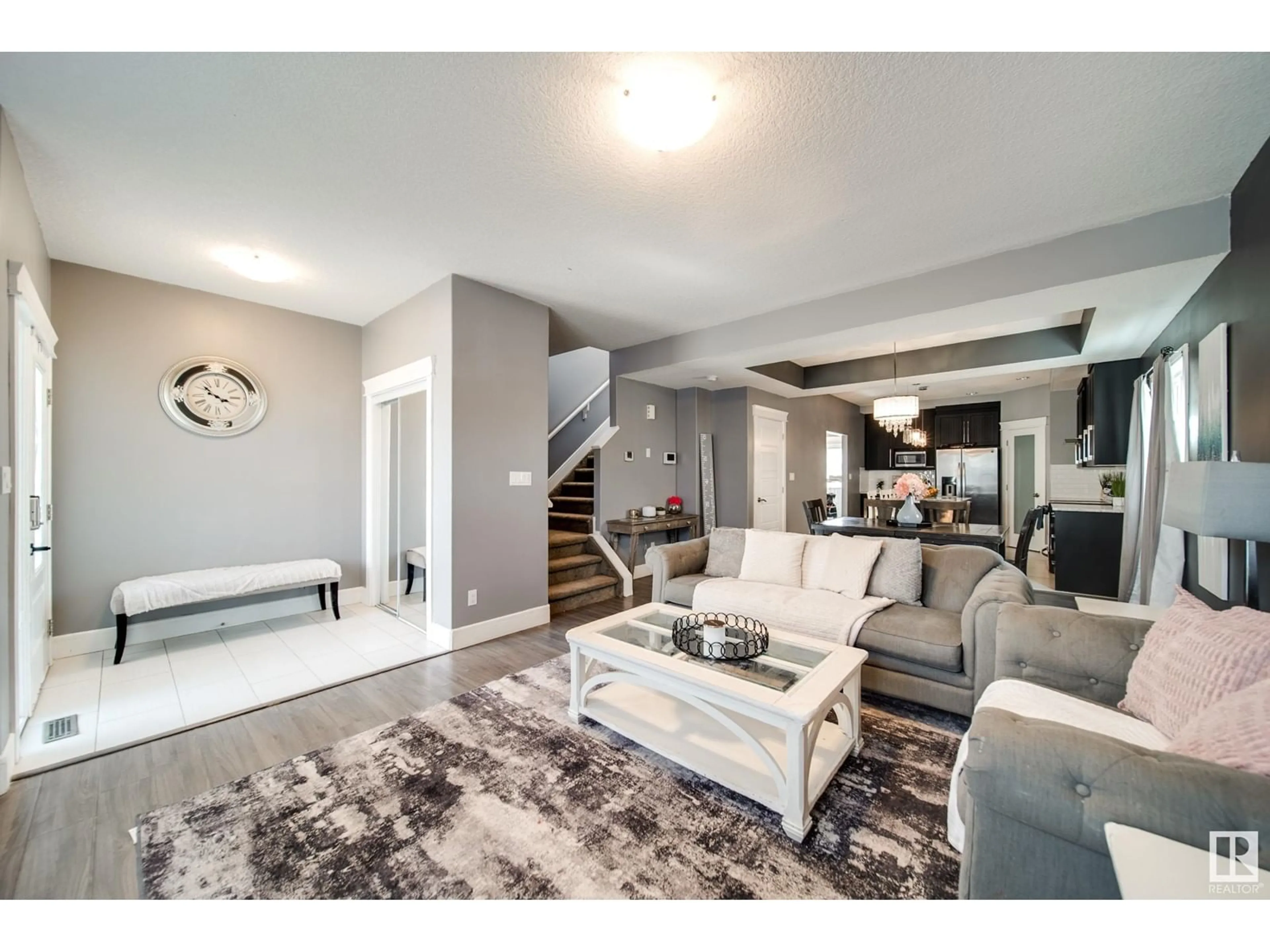 Living room with furniture, unknown for 57 DURRAND BN, Fort Saskatchewan Alberta T8L0N1