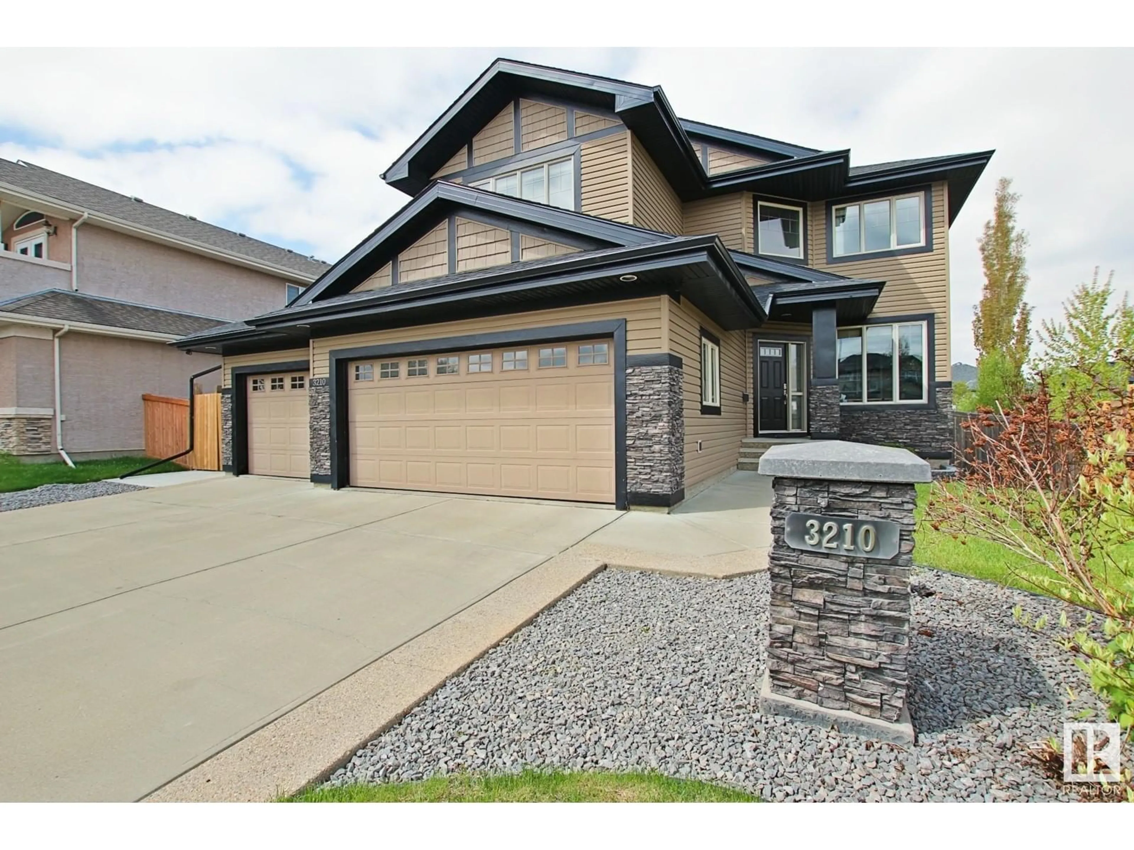 Home with brick exterior material, street for 3210 62 ST, Beaumont Alberta T4X1T6