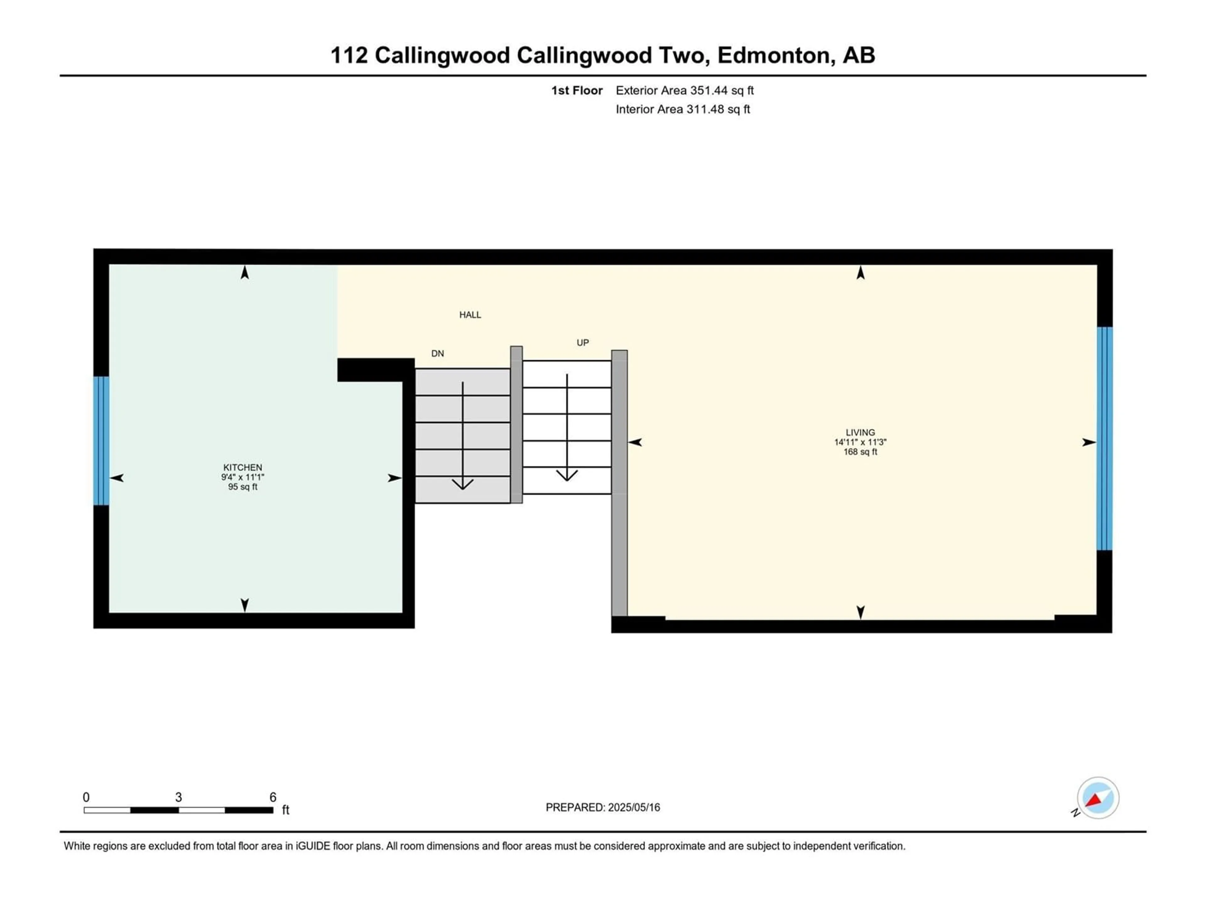 Floor plan for TWO - 112 CALLINGWOOD NW, Edmonton Alberta T5T1A3