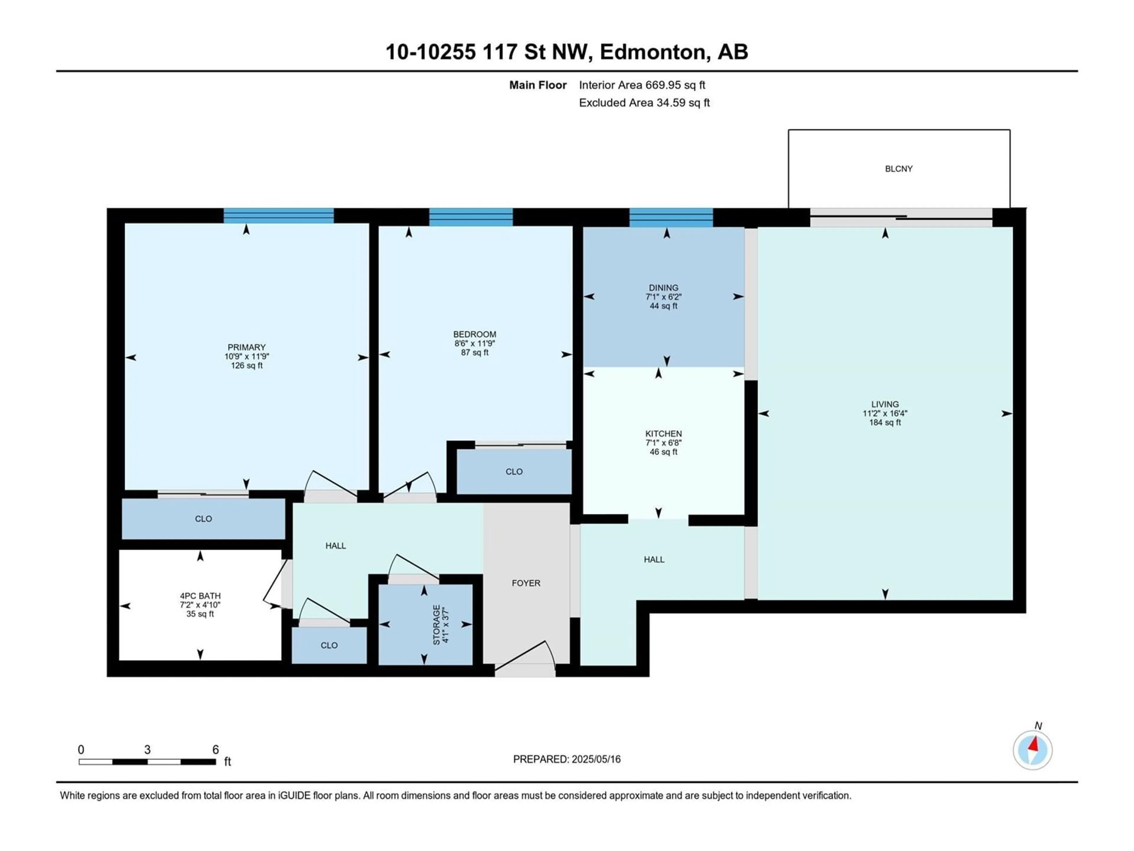 Floor plan for #10 - 10255 117 ST, Edmonton Alberta T5K1X7