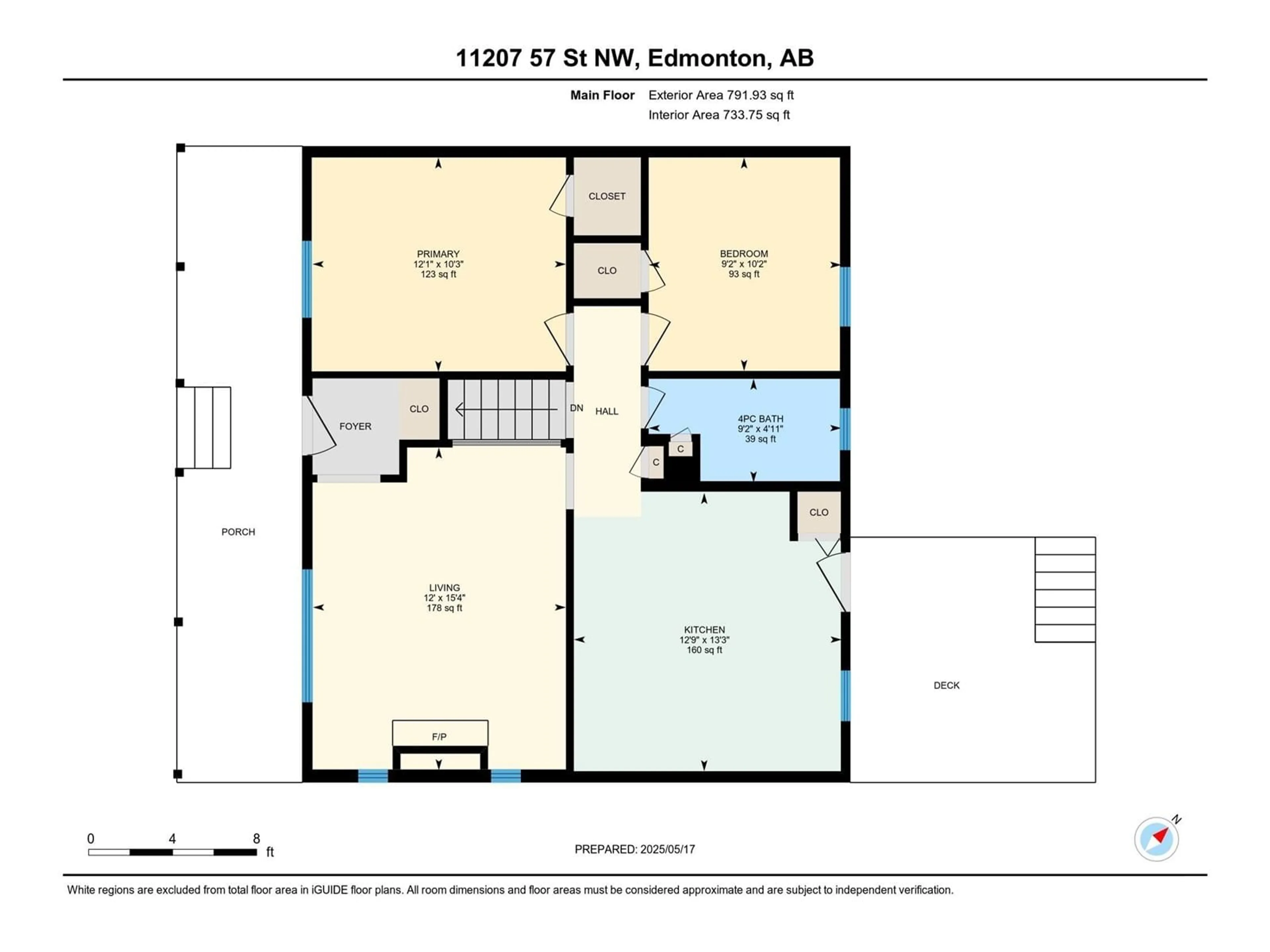 Floor plan for NW - 11207 57 ST, Edmonton Alberta T5W3V1