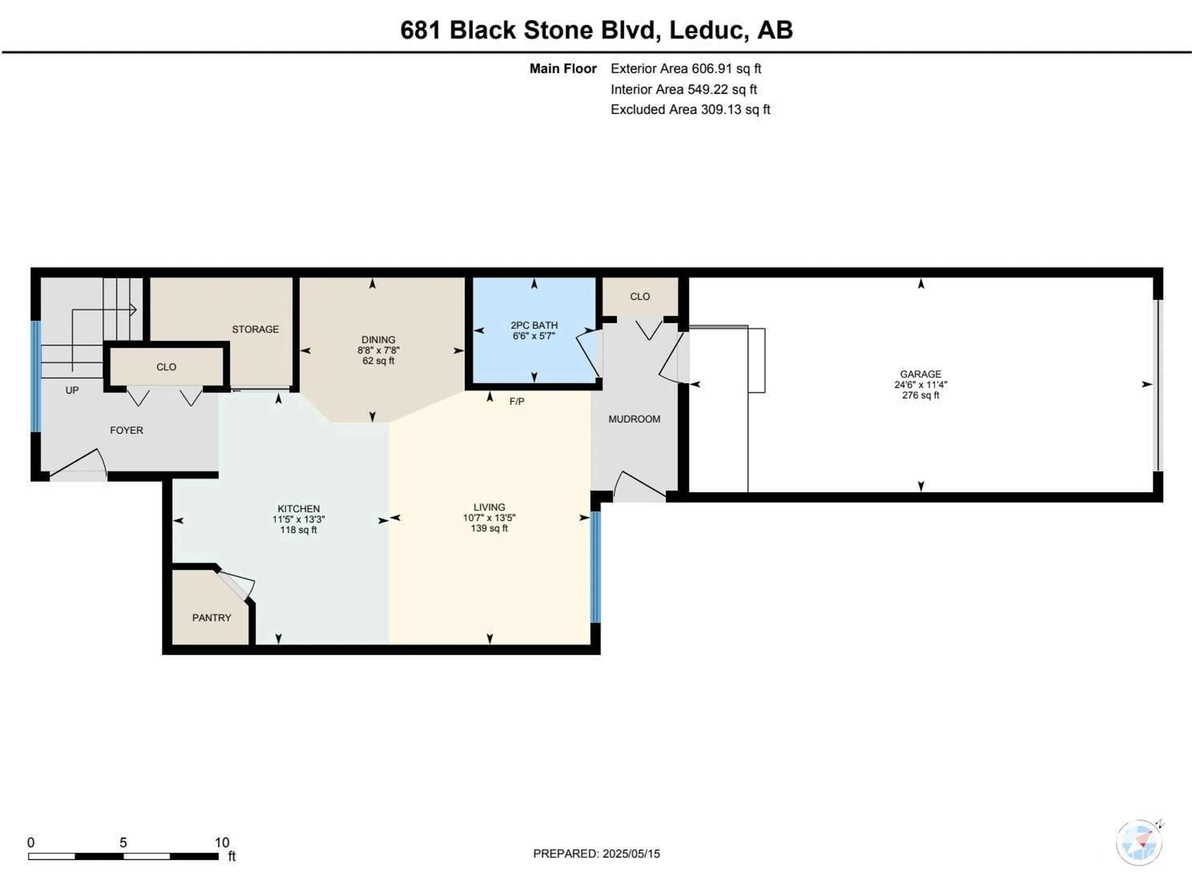 Floor plan for 681 BLACK STONE BV, Leduc Alberta T9E1H1