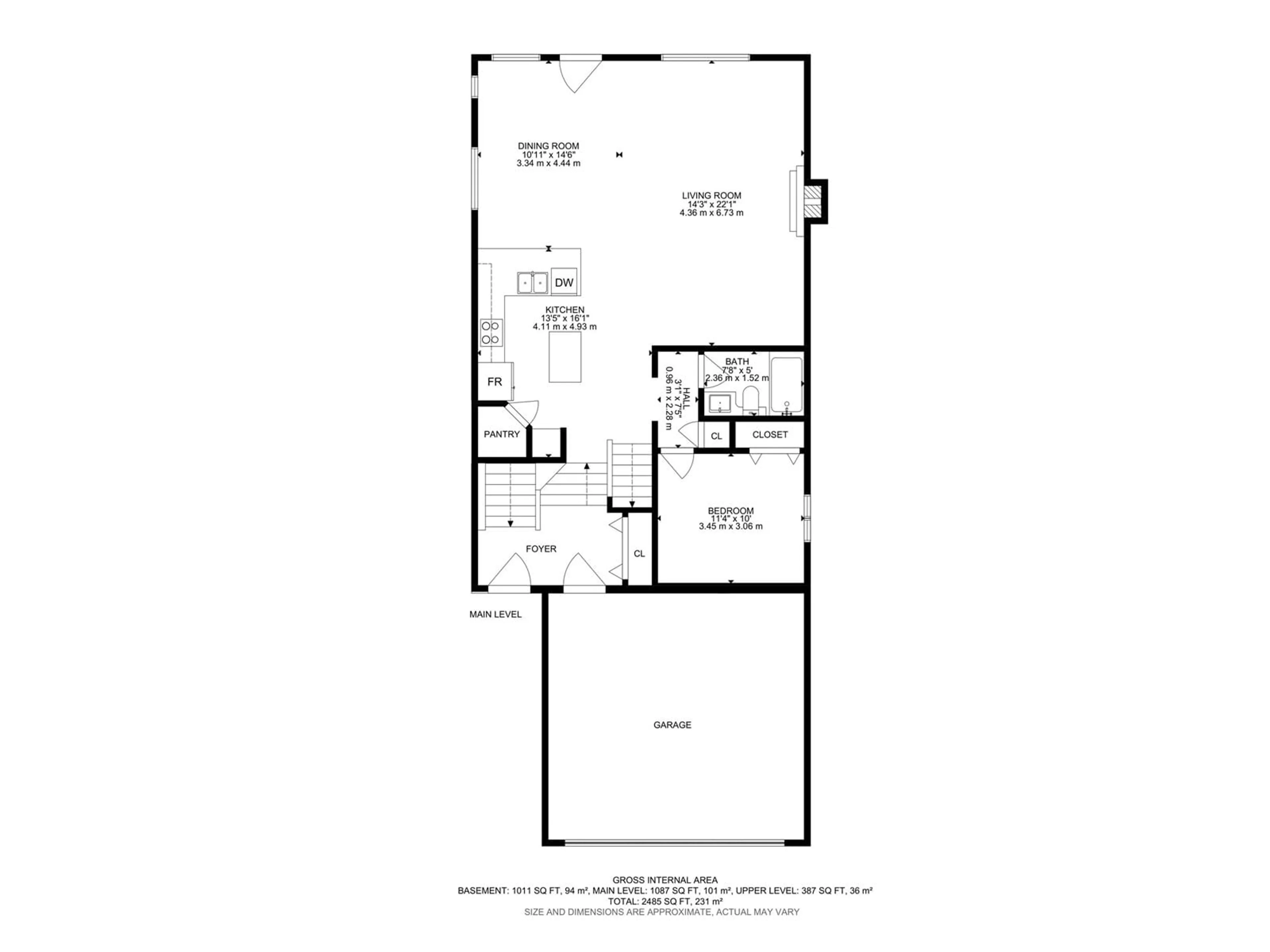 Floor plan for 1280 MCALLISTER WY, Edmonton Alberta T6W0B1