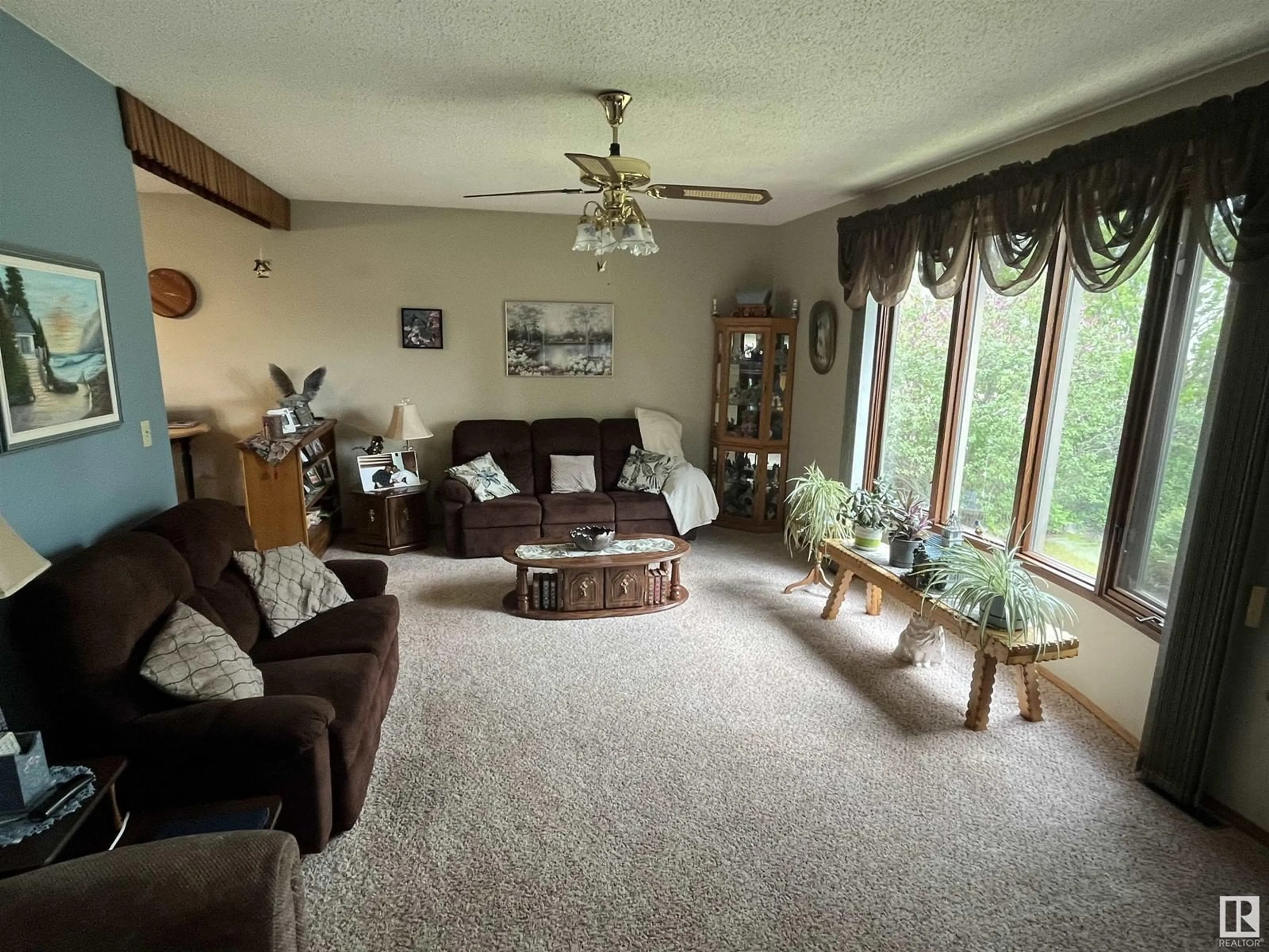 Living room with furniture, unknown for 5120 51 AV, Viking Alberta T0B4N0