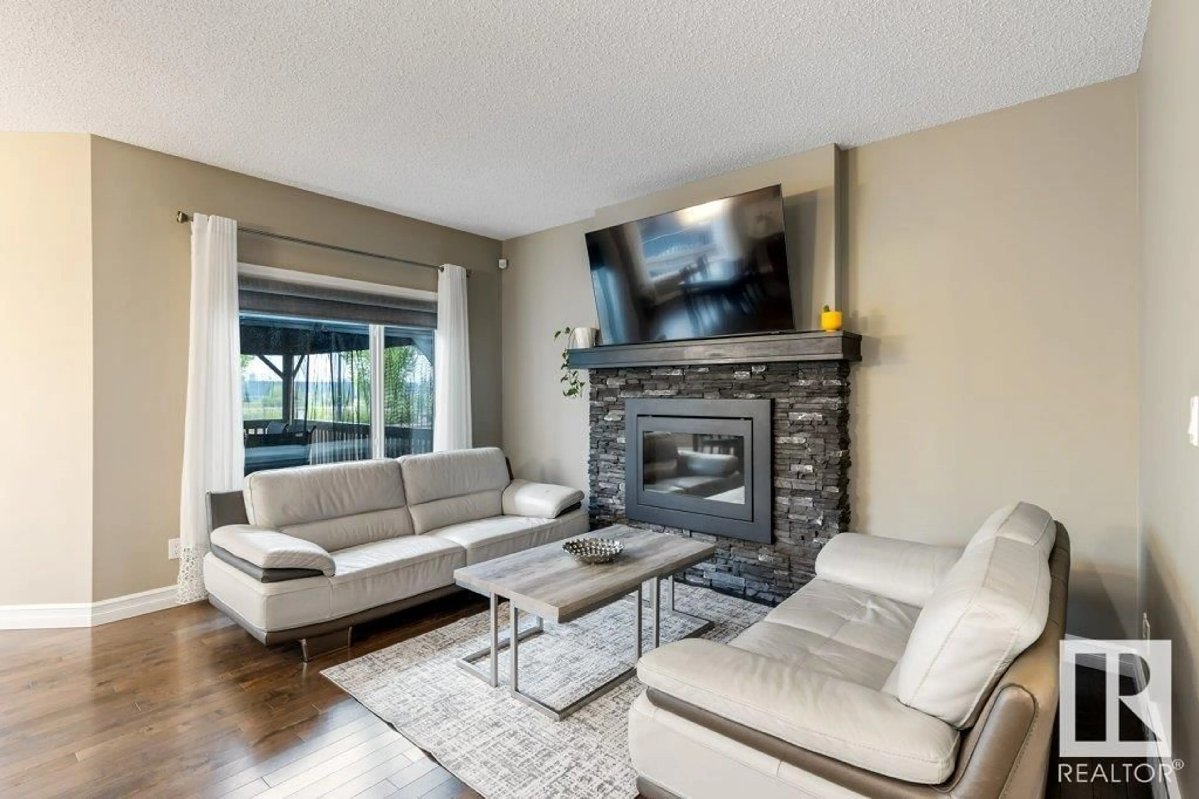 Living room with furniture, unknown for NW - 16742 122A ST, Edmonton Alberta T5X0G3