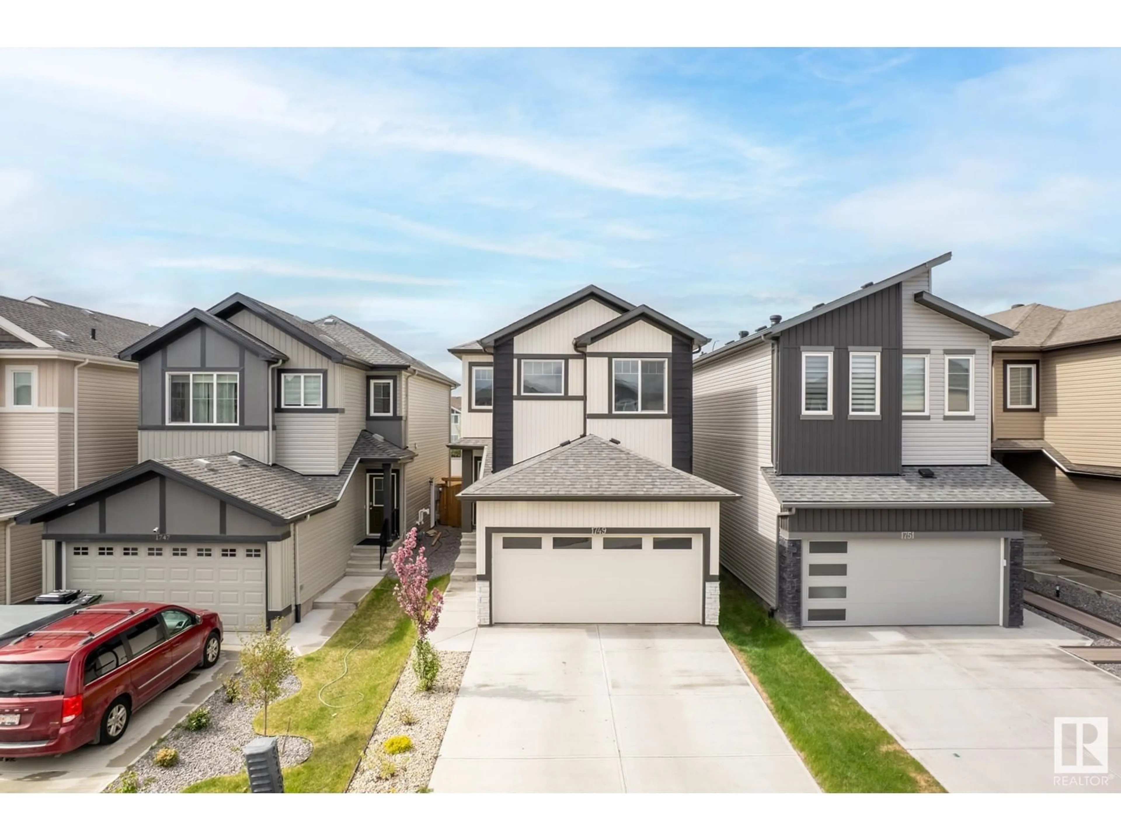 A pic from outside/outdoor area/front of a property/back of a property/a pic from drone, street for 1749 ERKER WY, Edmonton Alberta T6M1J2