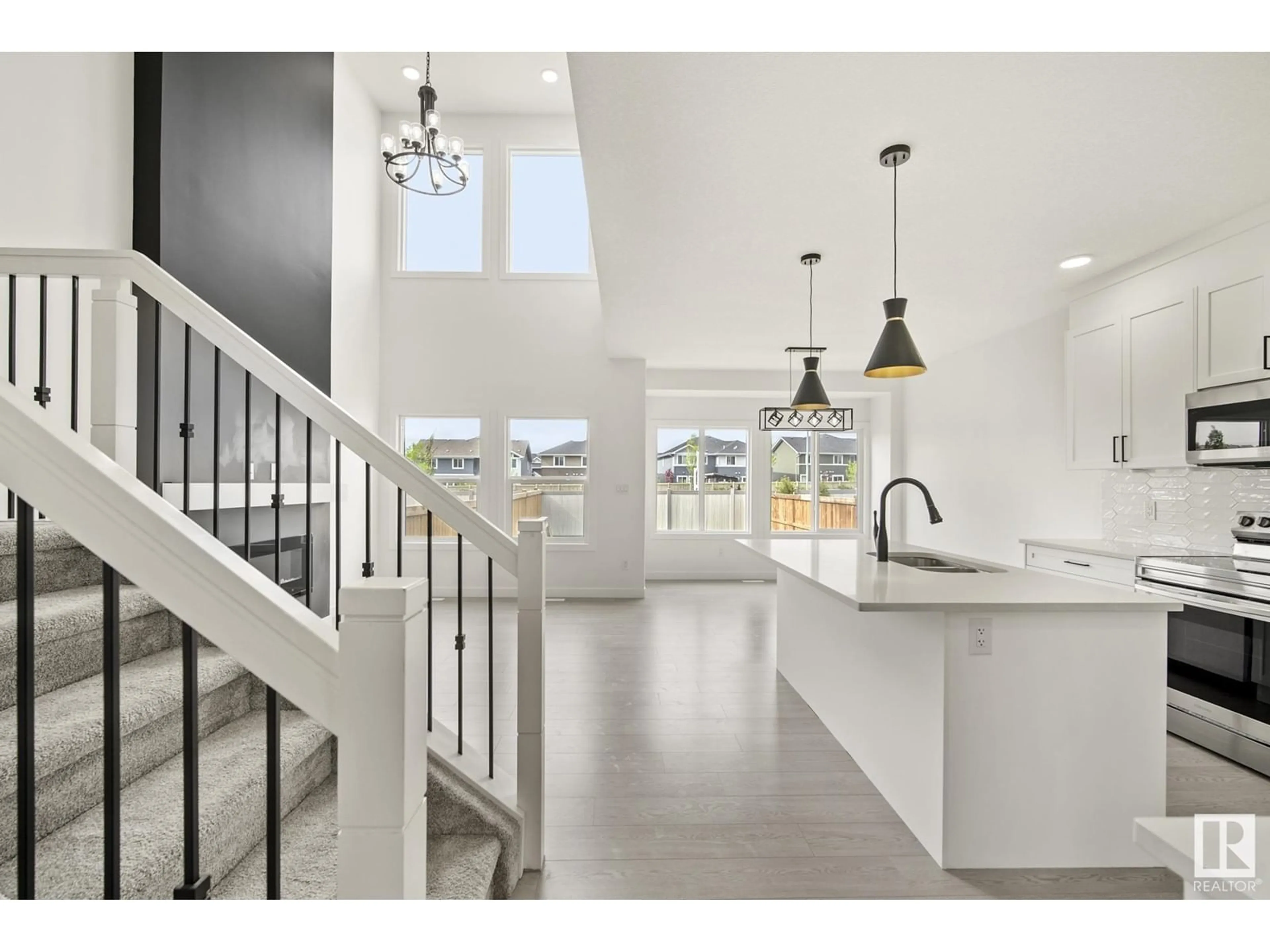 Open concept kitchen, ceramic/tile floor for 1749 ERKER WY, Edmonton Alberta T6M1J2