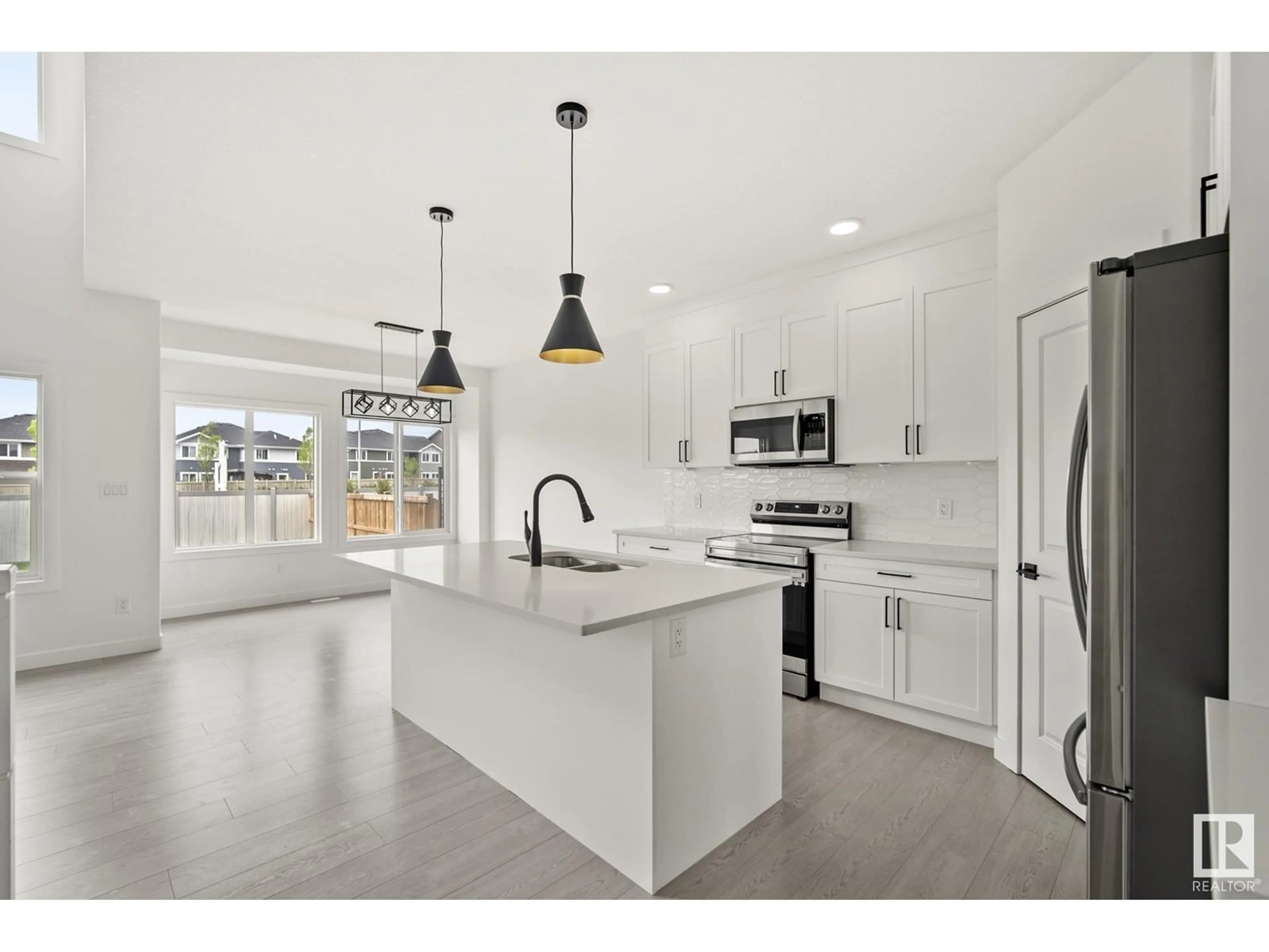 Open concept kitchen, ceramic/tile floor for 1749 ERKER WY, Edmonton Alberta T6M1J2