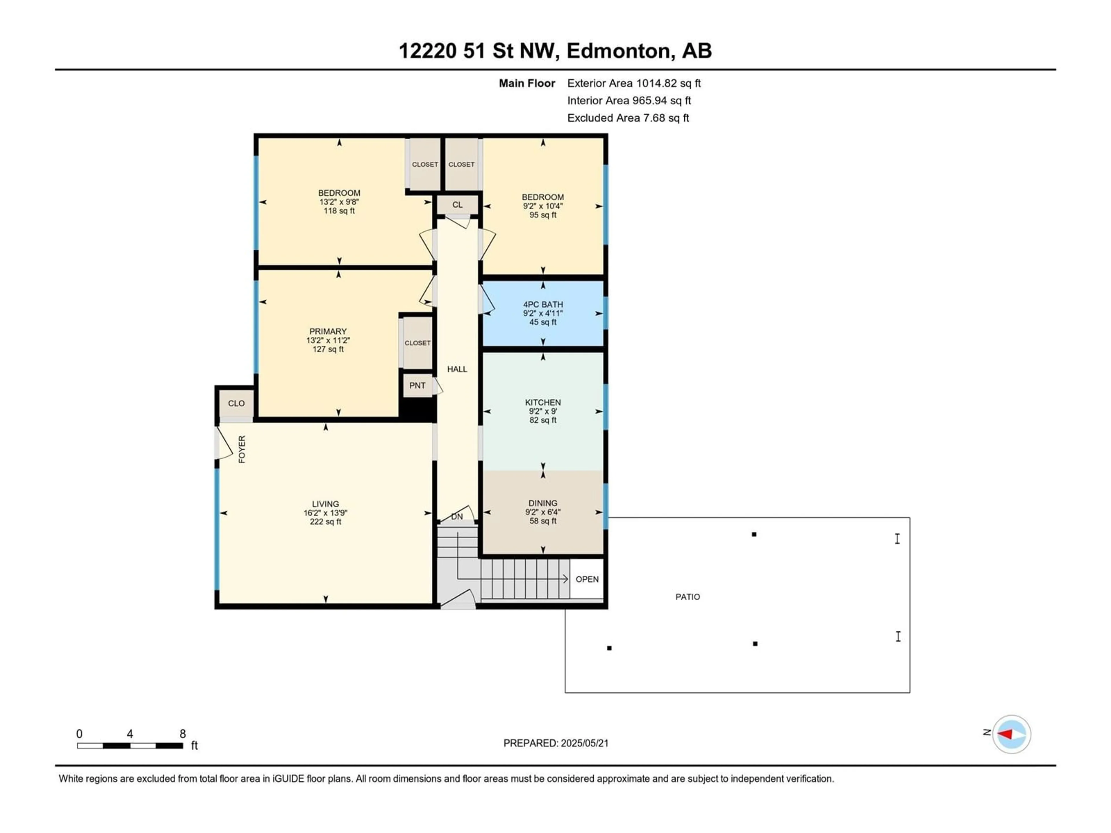 Floor plan for 12220 51 ST, Edmonton Alberta T5W3H2