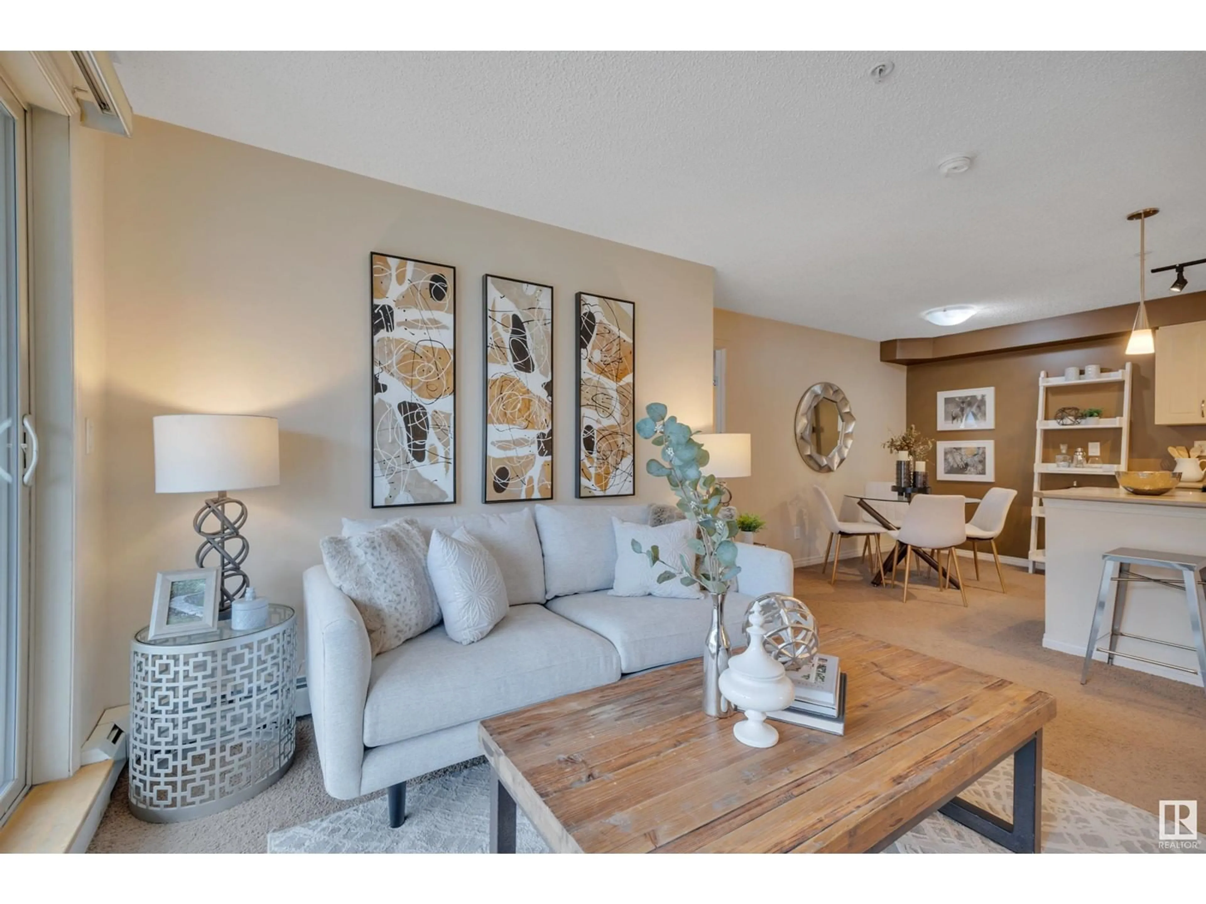 Living room with furniture, unknown for #208 - 13907 136 ST, Edmonton Alberta T6V1Y5
