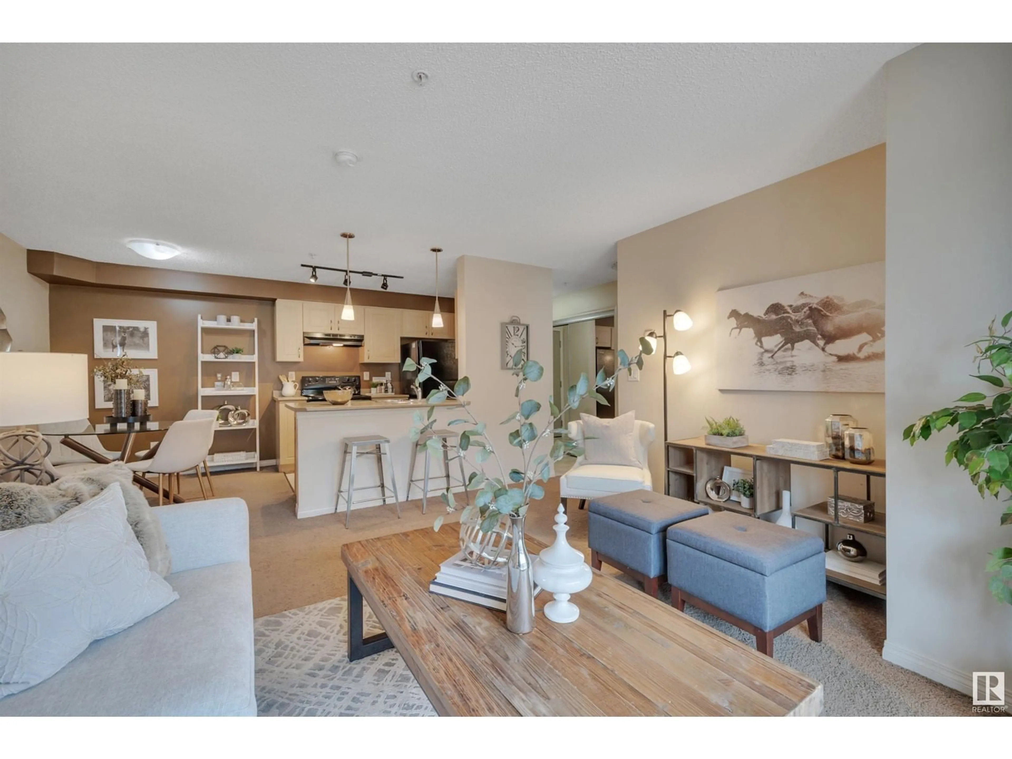 Open concept kitchen, unknown for #208 - 13907 136 ST, Edmonton Alberta T6V1Y5