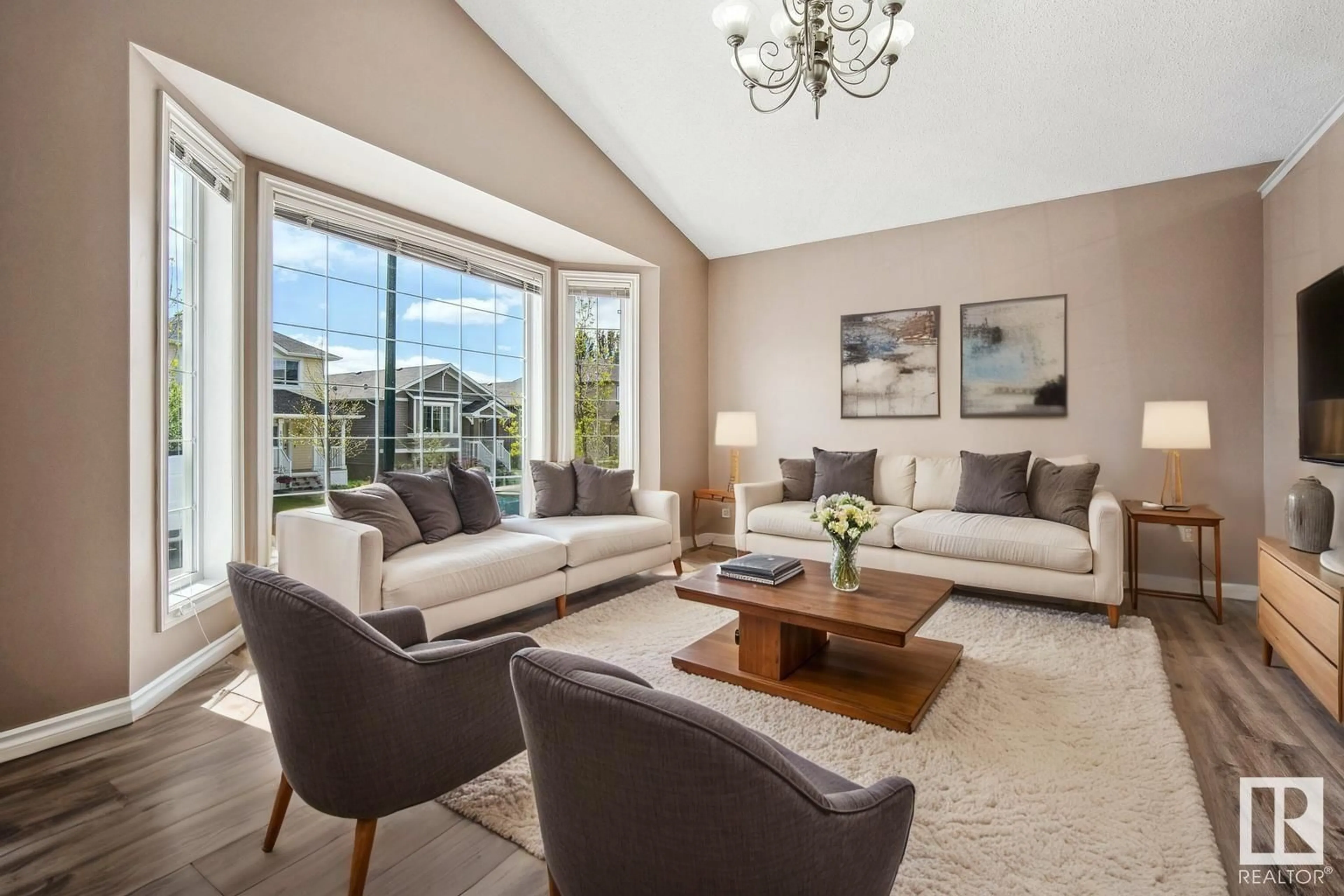 Living room with furniture, unknown for 1560 35 AV, Edmonton Alberta T6T0M9