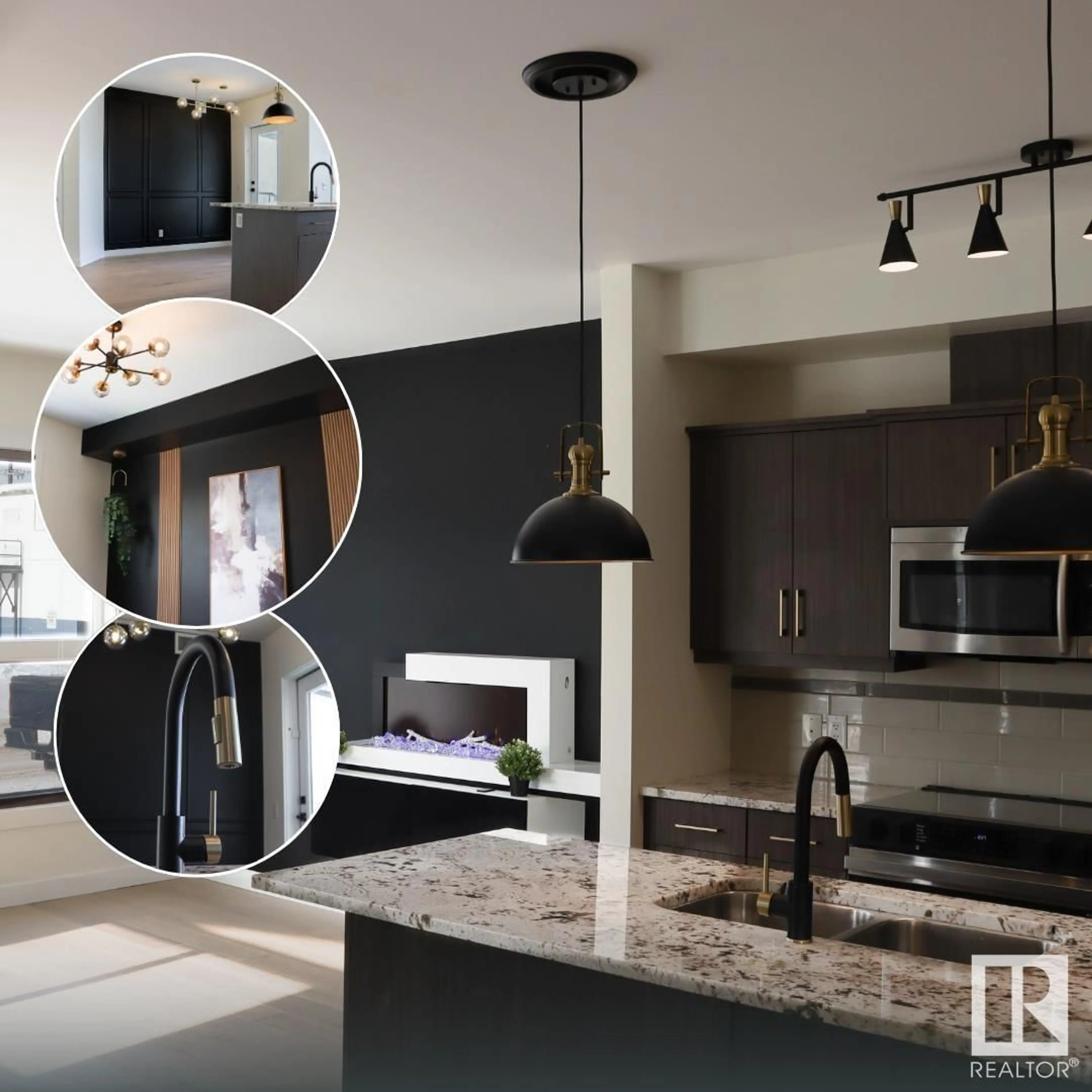 Contemporary kitchen, unknown for #107 - 10523 123 ST, Edmonton Alberta T5N1N9