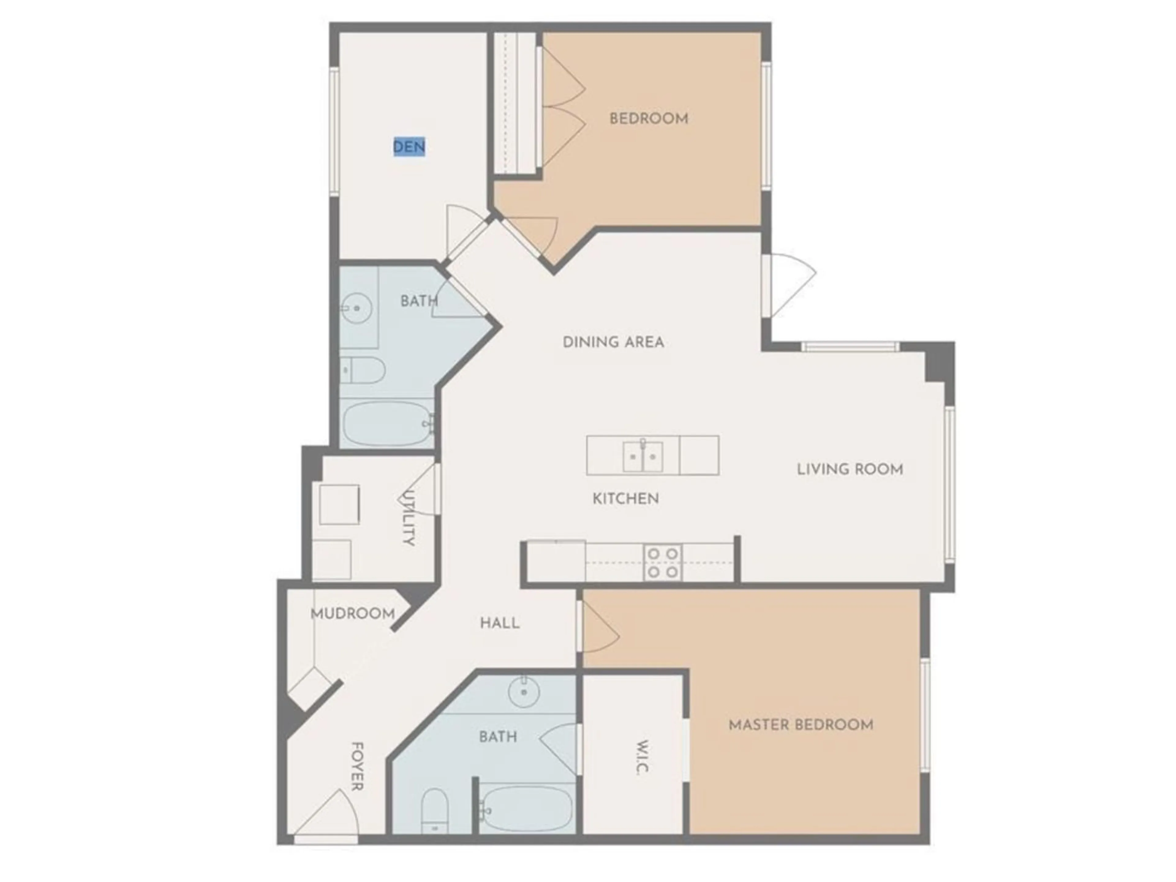 Floor plan for #107 - 10523 123 ST, Edmonton Alberta T5N1N9