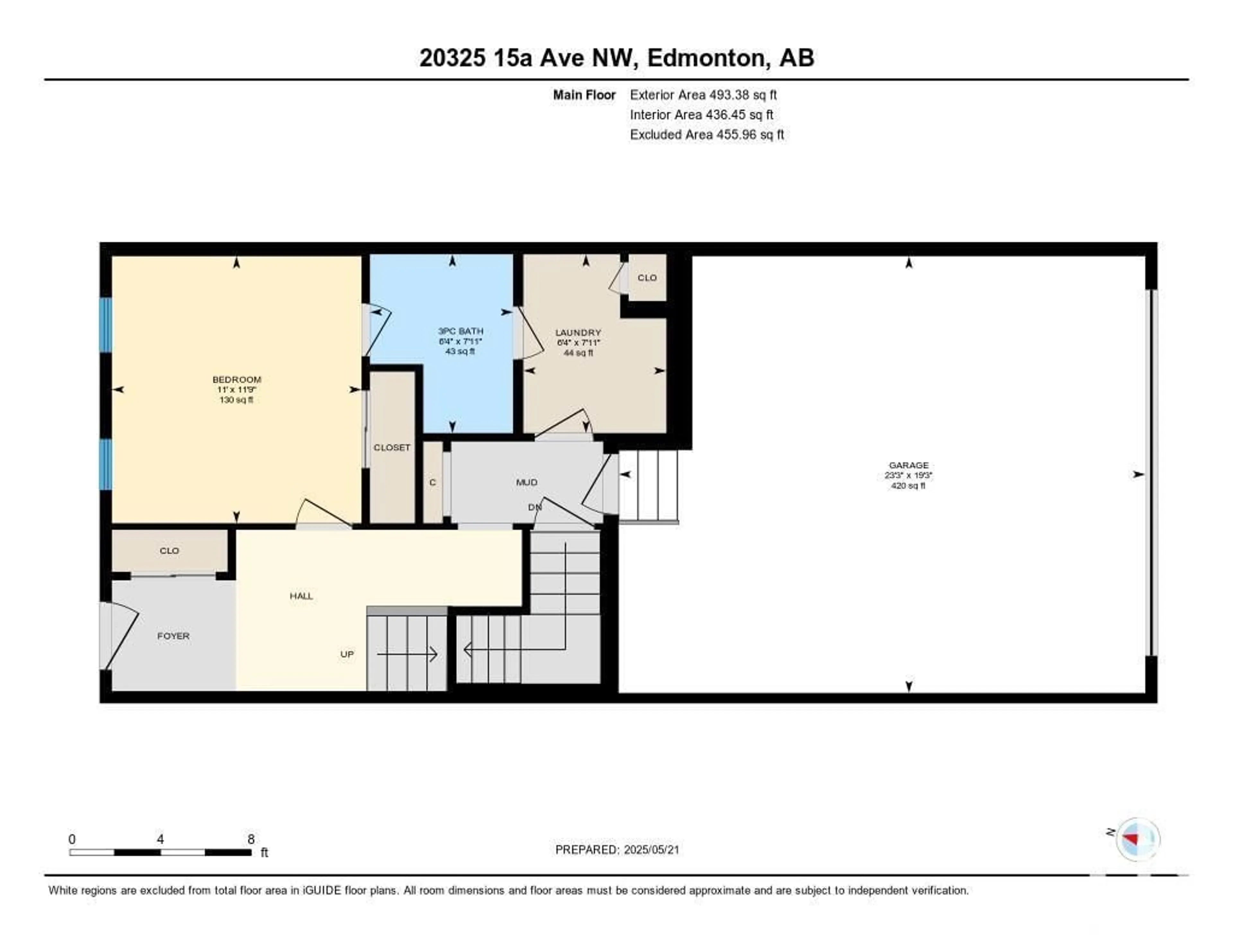 Floor plan for 20325 15A AV, Edmonton Alberta T6M1L5