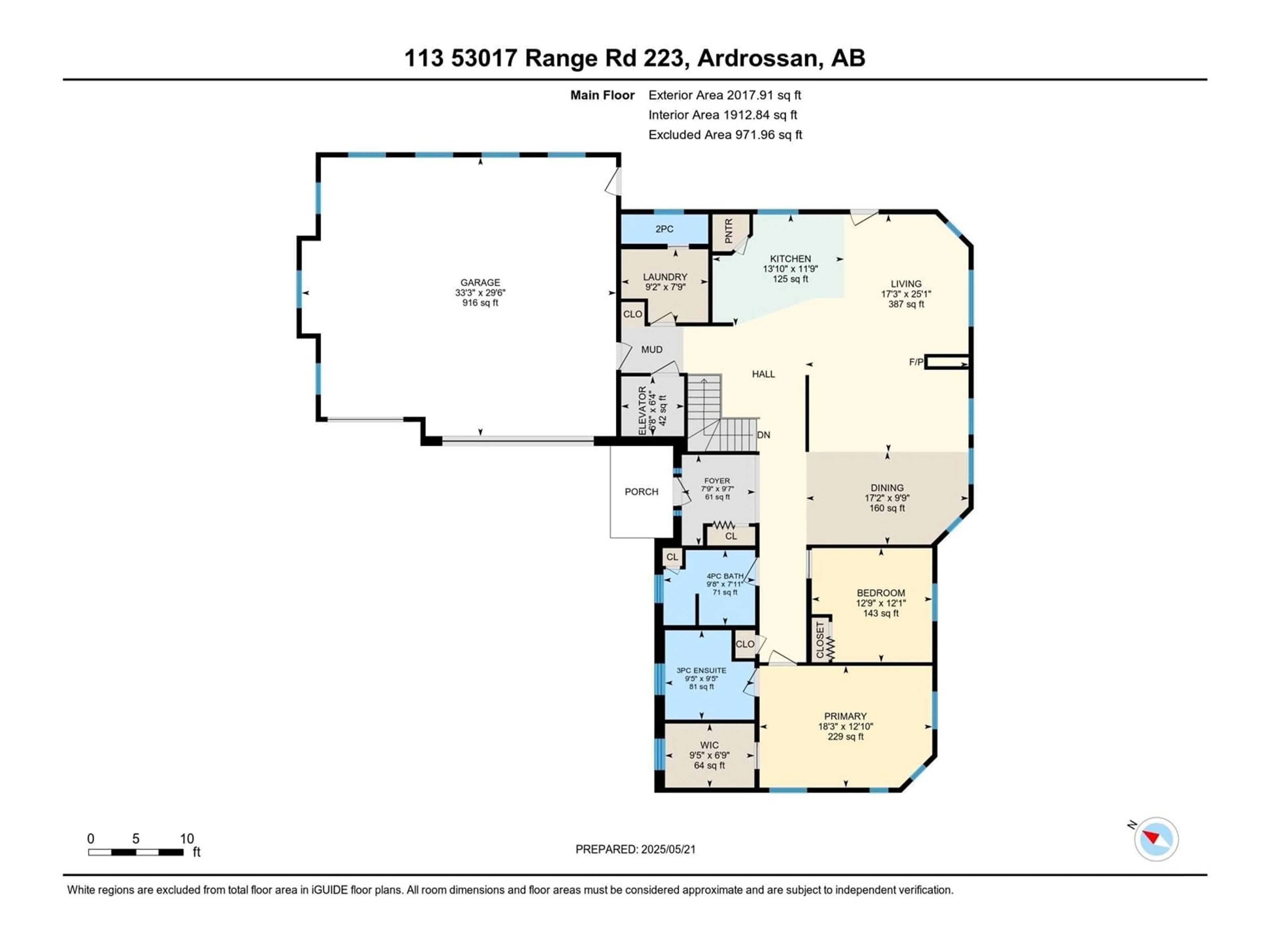 Floor plan for 133 RGE ROAD 223 RGE ROAD, Rural Strathcona County Alberta T8E2M3