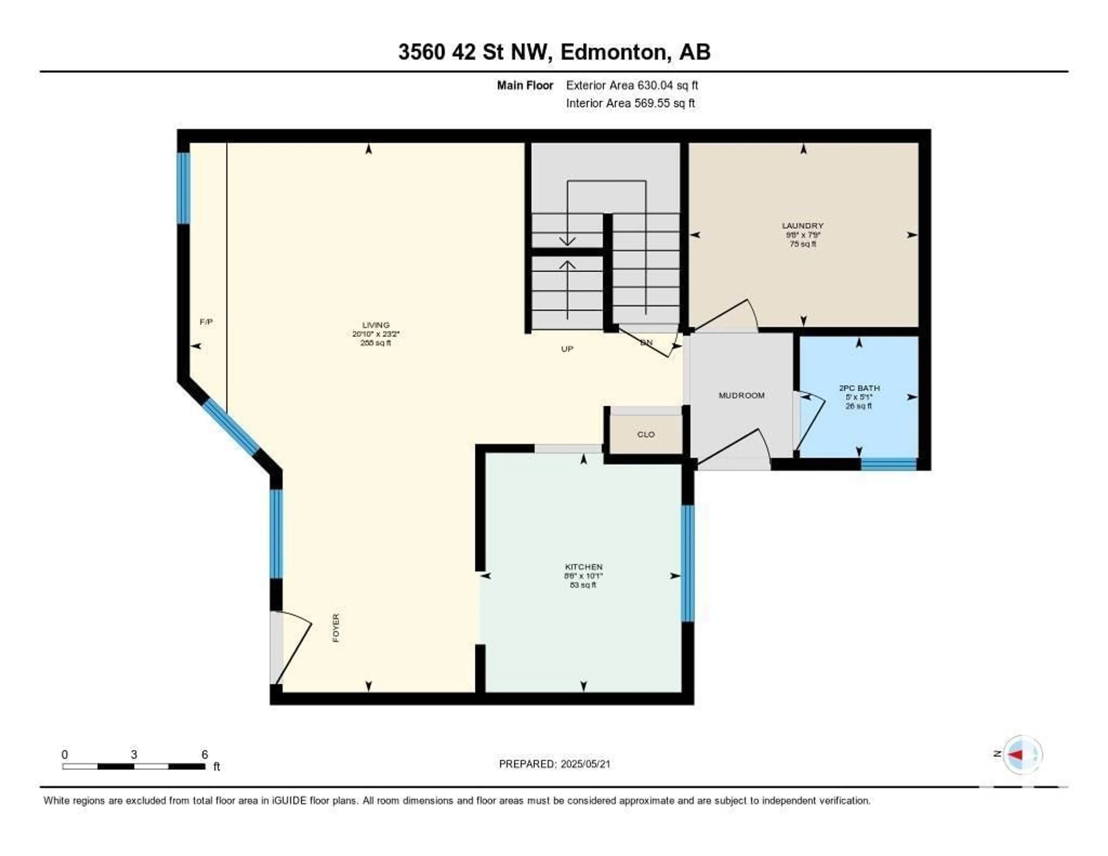 Floor plan for 3560 42 ST, Edmonton Alberta T6L5A1