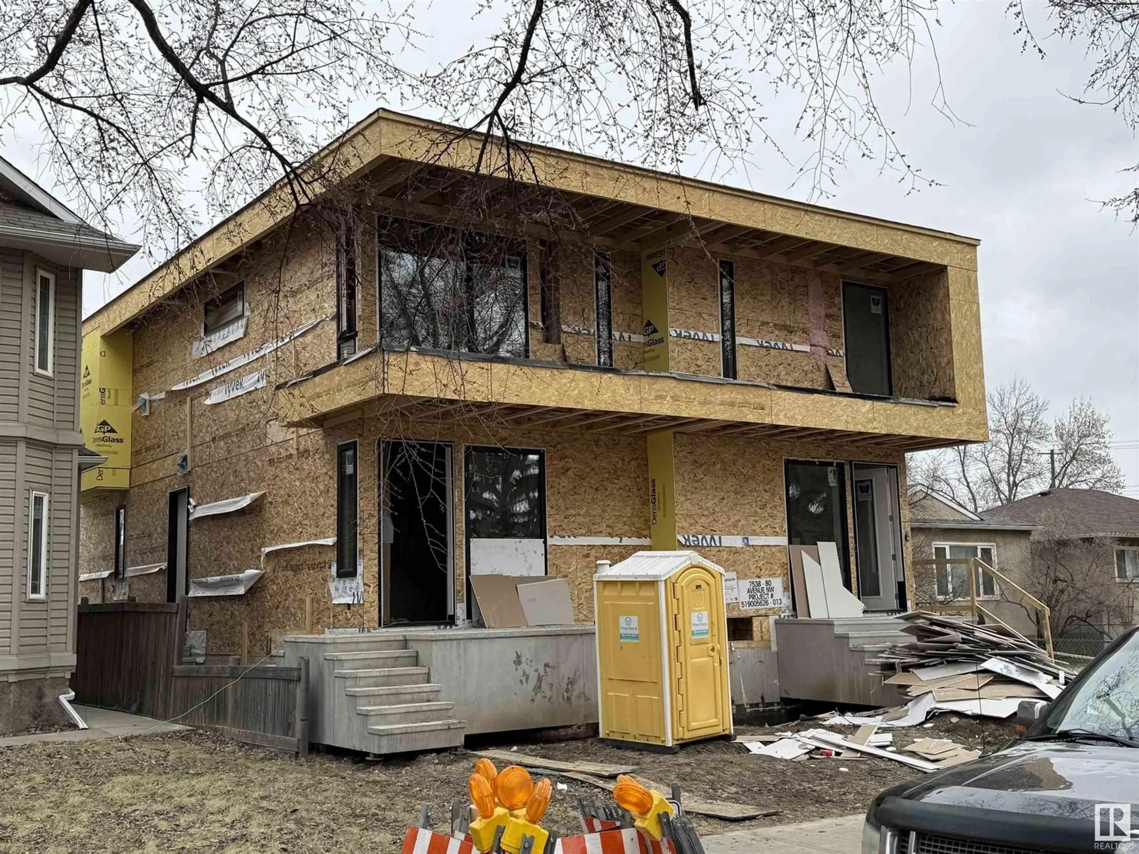 Home with brick exterior material, building for 7540 80 AV, Edmonton Alberta T6C0S4