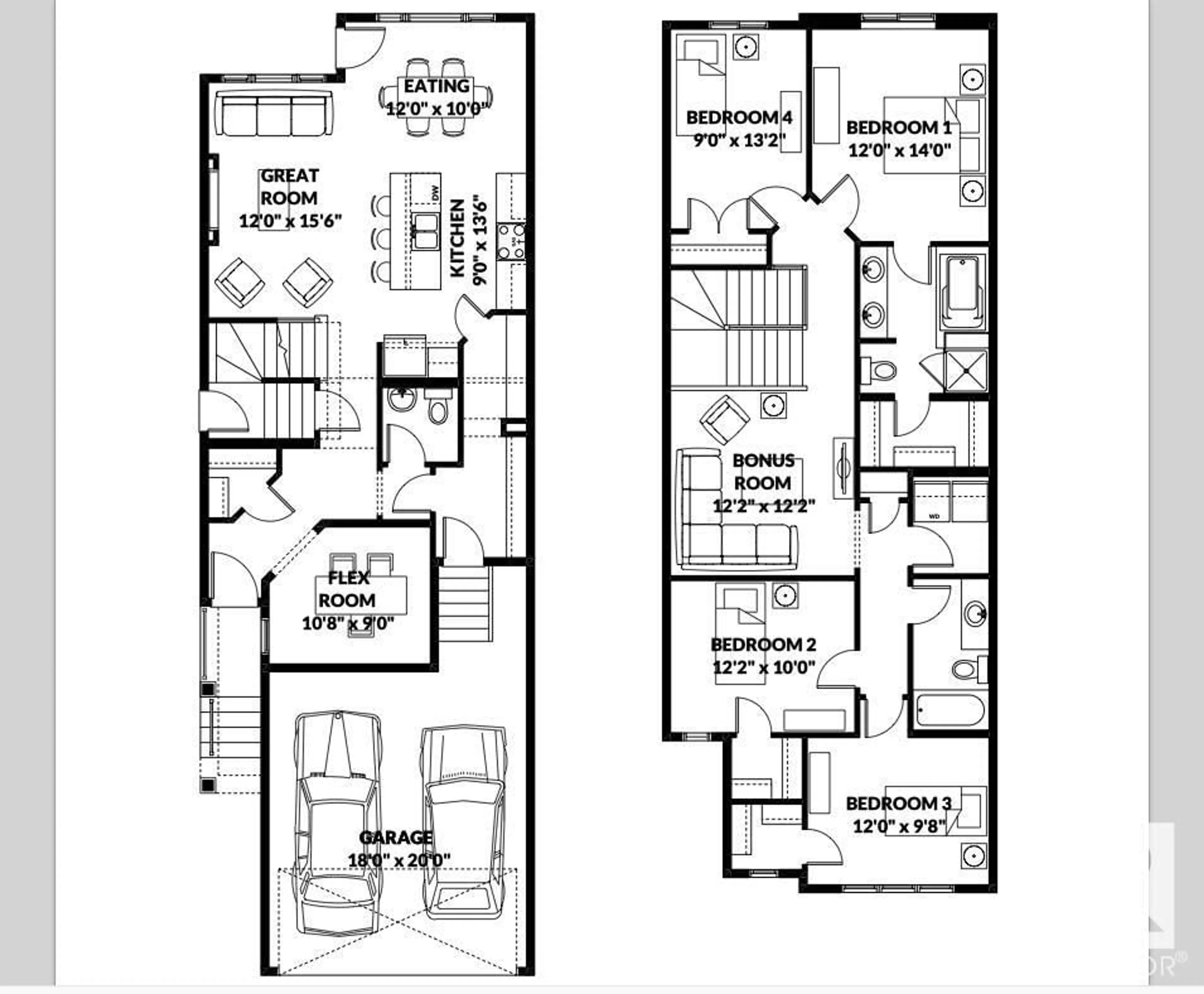 Floor plan for 22816 82 AVE NW, Edmonton Alberta T5T7X9