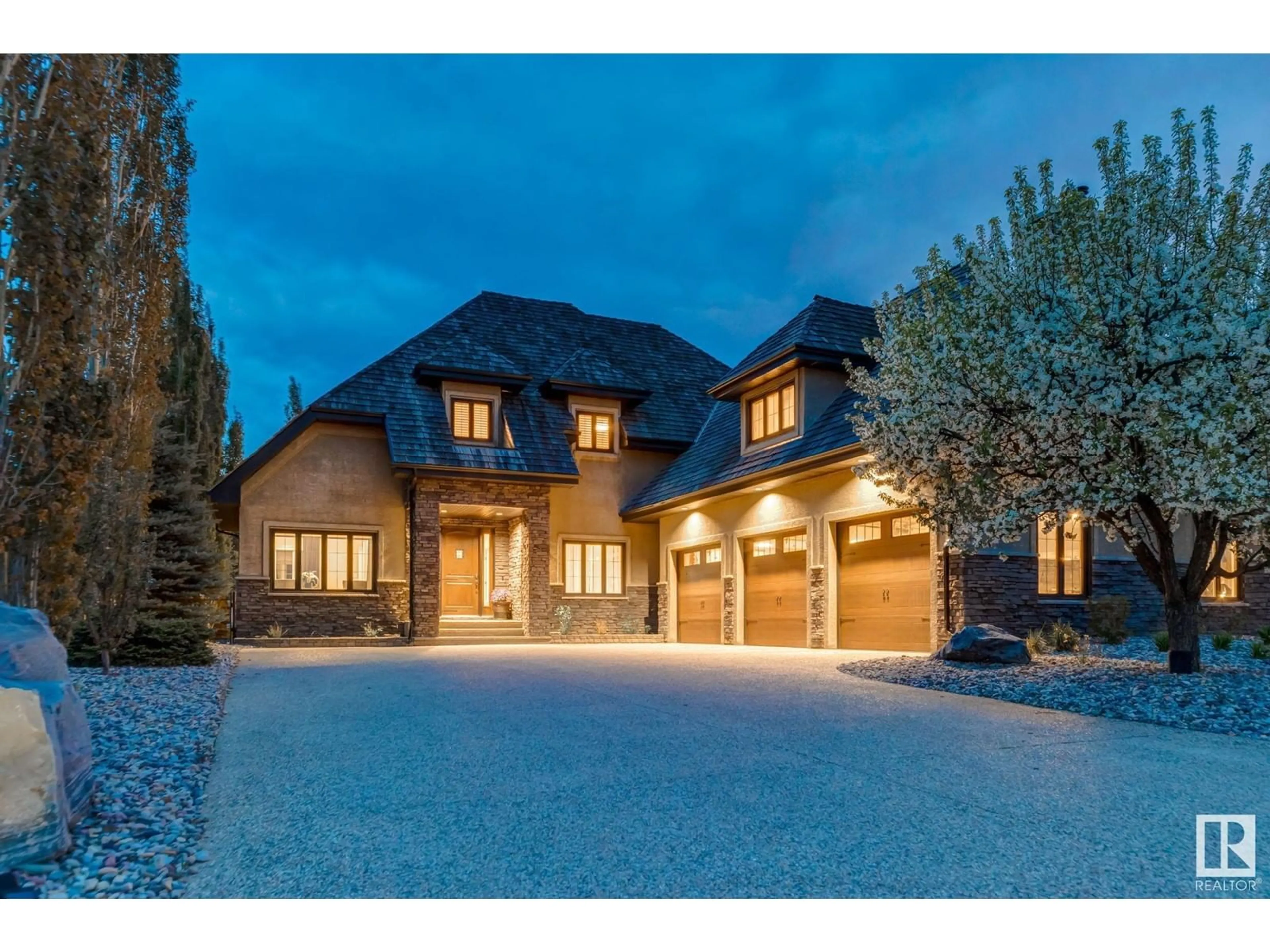 Home with brick exterior material, street for 151 25015 TWP ROAD 544A, Rural Sturgeon County Alberta T8T0B9