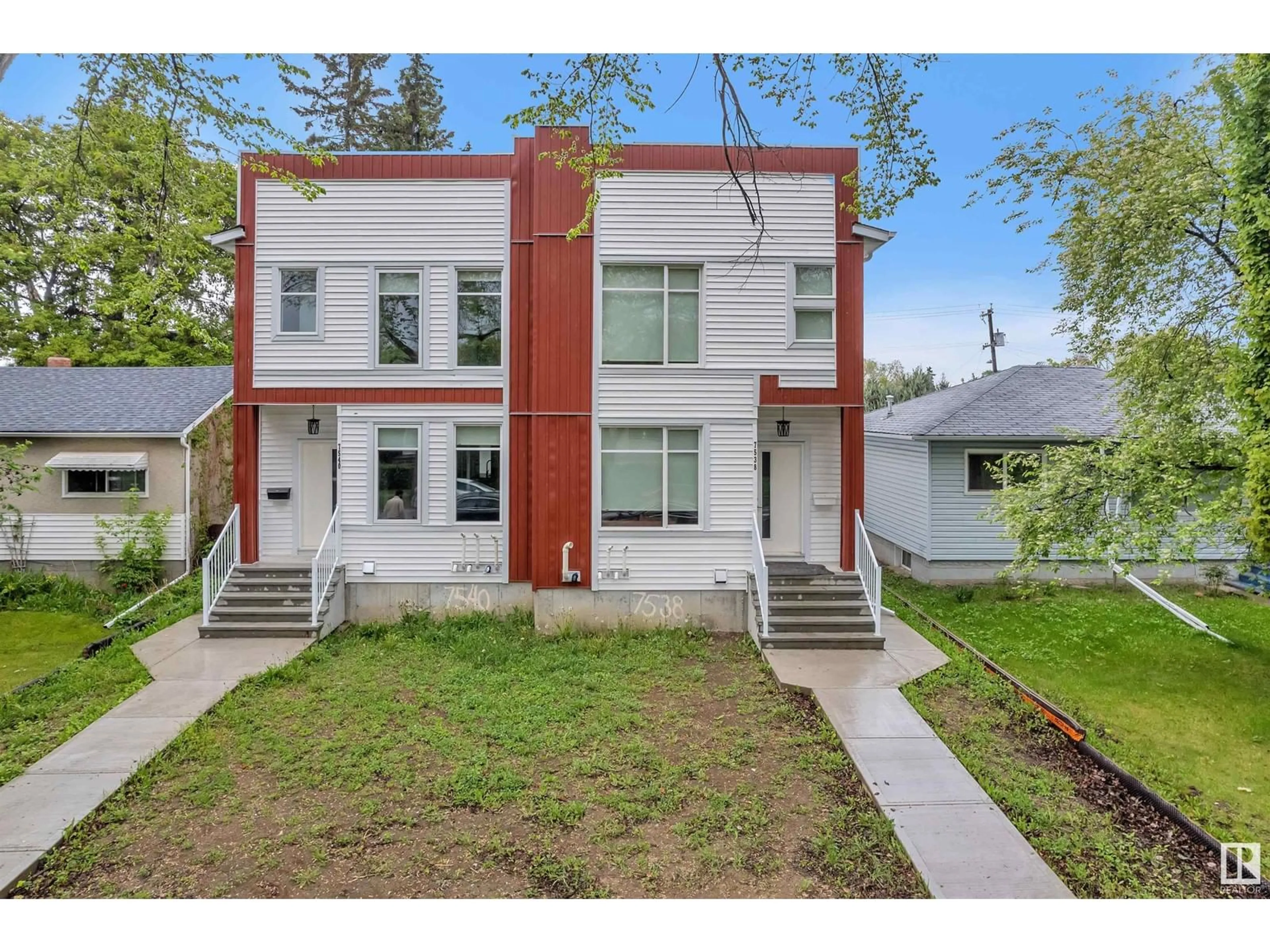Home with brick exterior material, street for 7540 81 AV, Edmonton Alberta T6C0B5