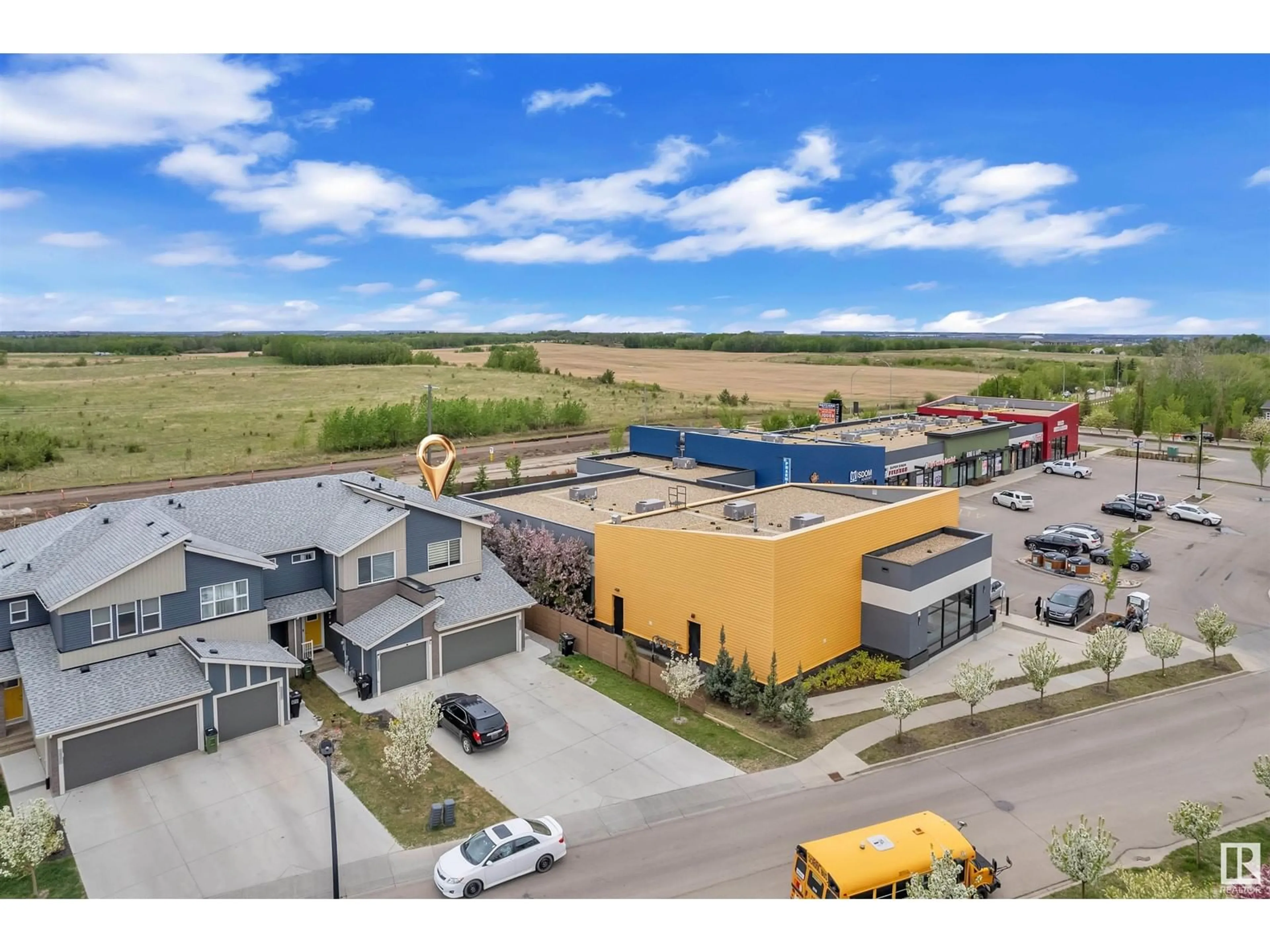 A pic from outside/outdoor area/front of a property/back of a property/a pic from drone, building for 3633 8 AVENUE SW, Edmonton Alberta T6X2G6