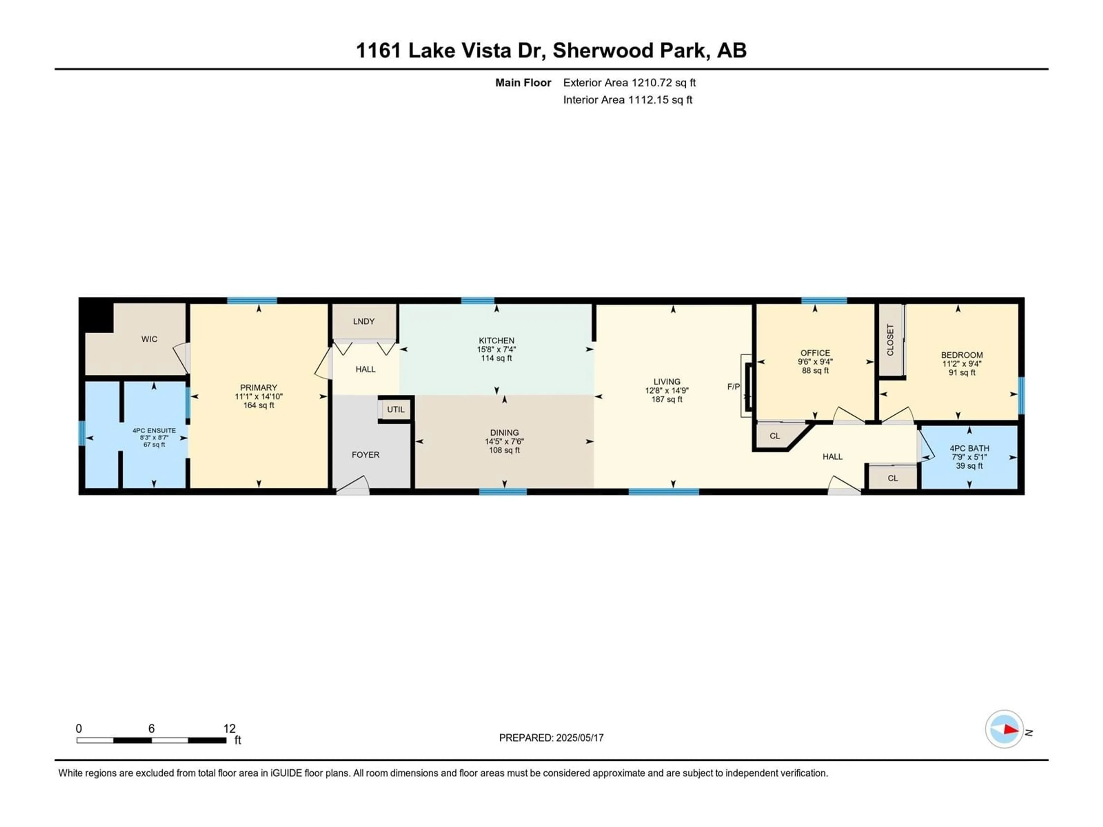 Floor plan for 1161 LAKEVISTA DR, Sherwood Park Alberta T8H1K1
