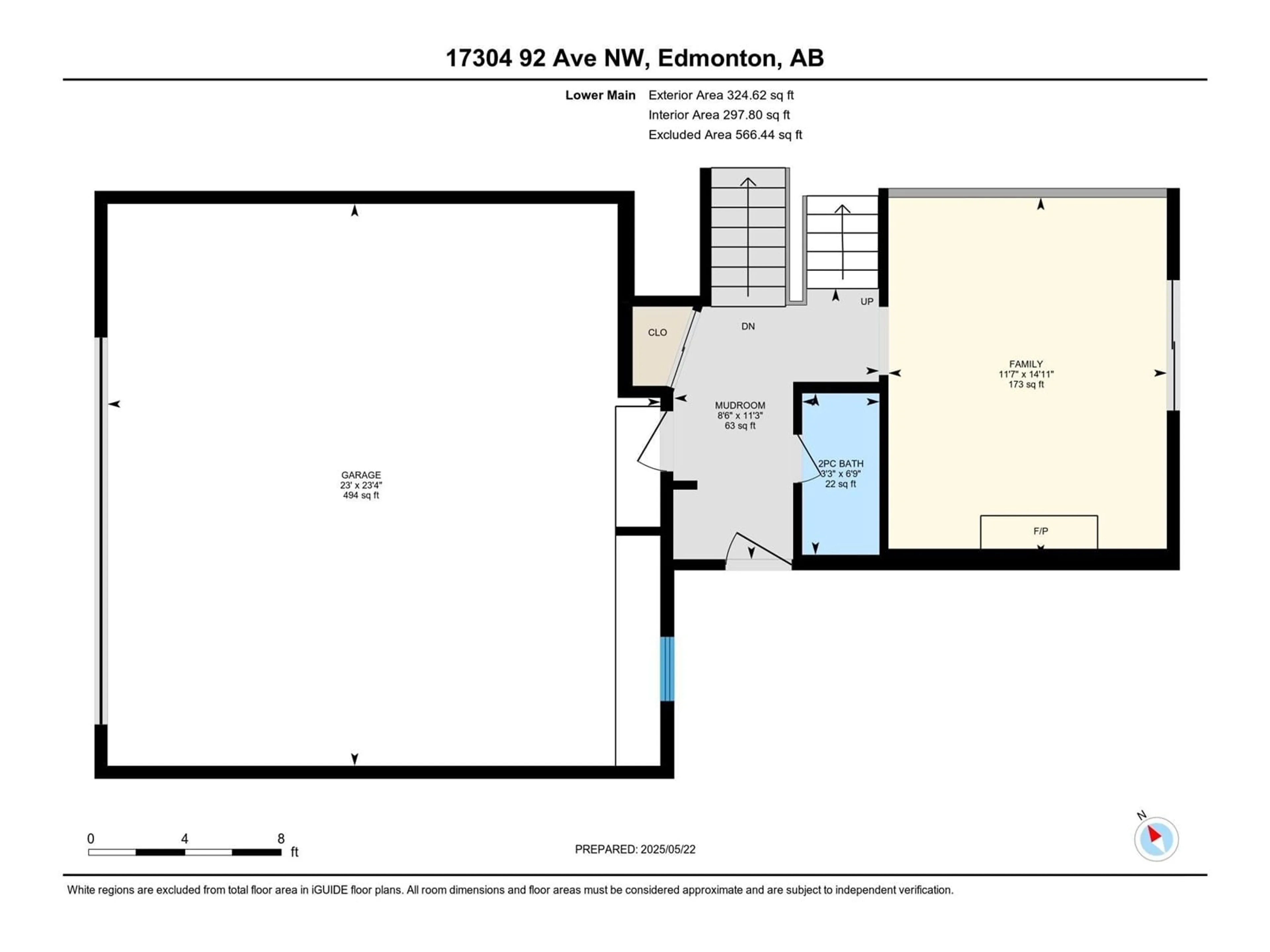 Floor plan for 17304 92 AV, Edmonton Alberta T5T3C2