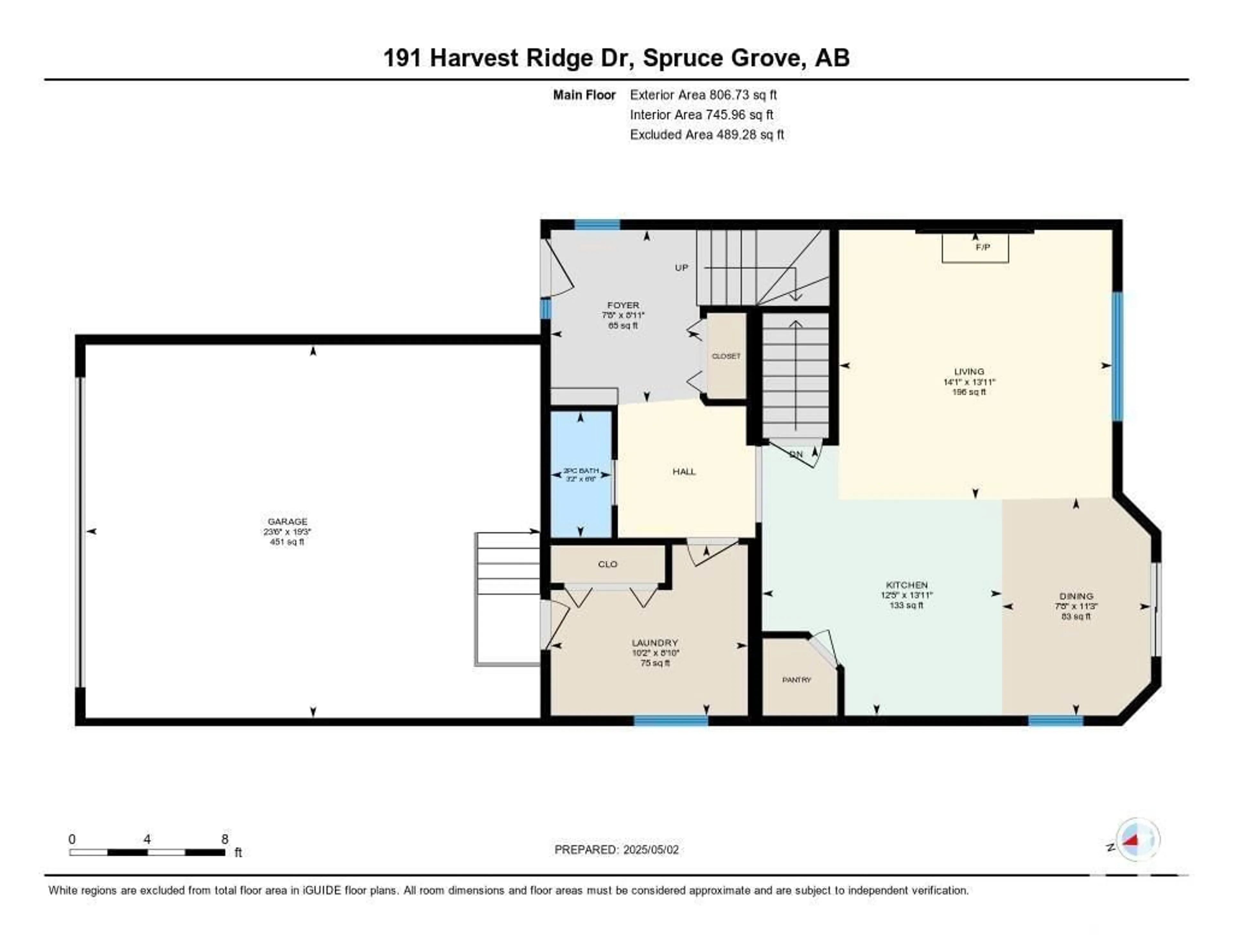 Floor plan for 191 HARVEST RIDGE DR, Spruce Grove Alberta T7X0K5