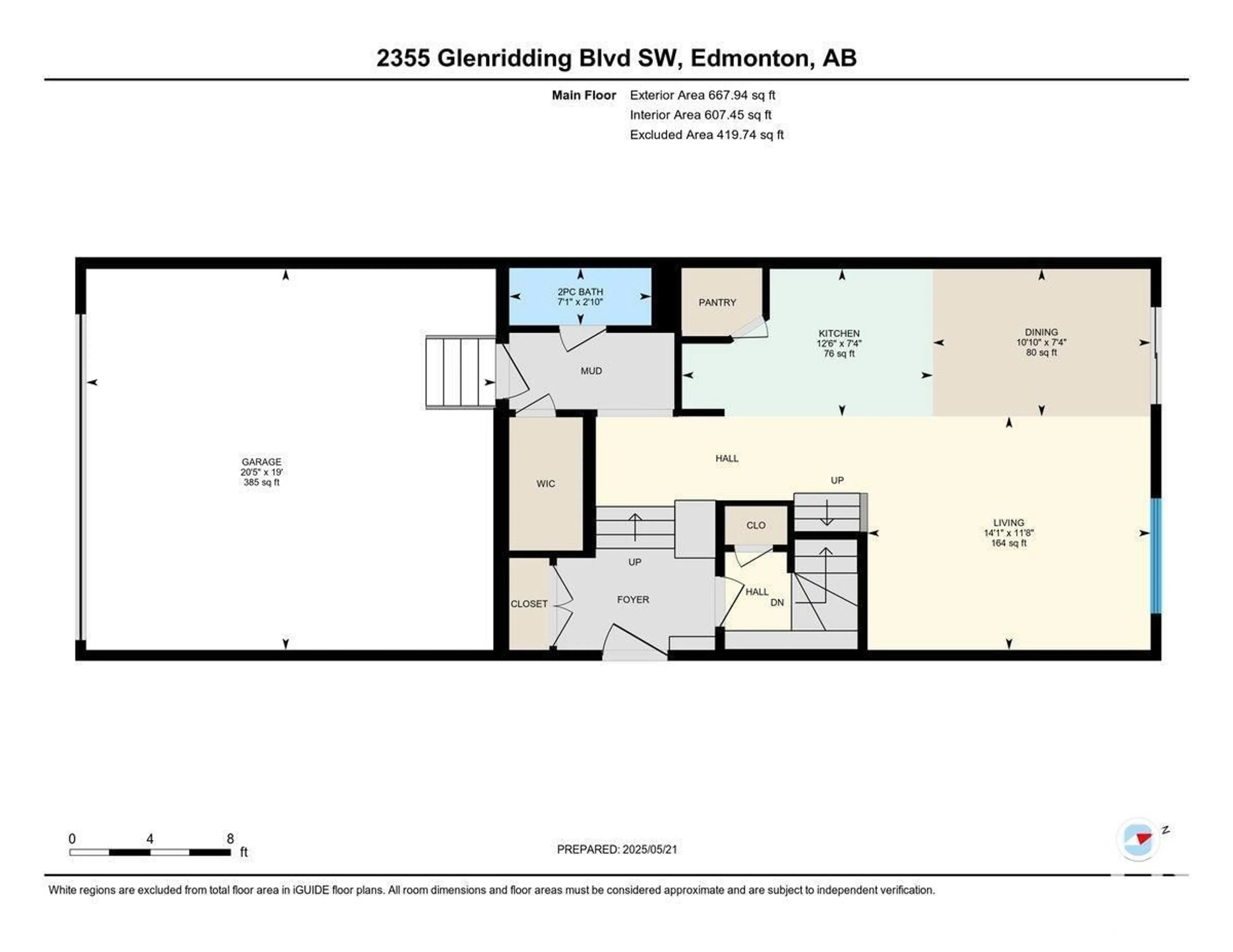 Floor plan for 2355 GLENRIDDING BV, Edmonton Alberta T6W2T2