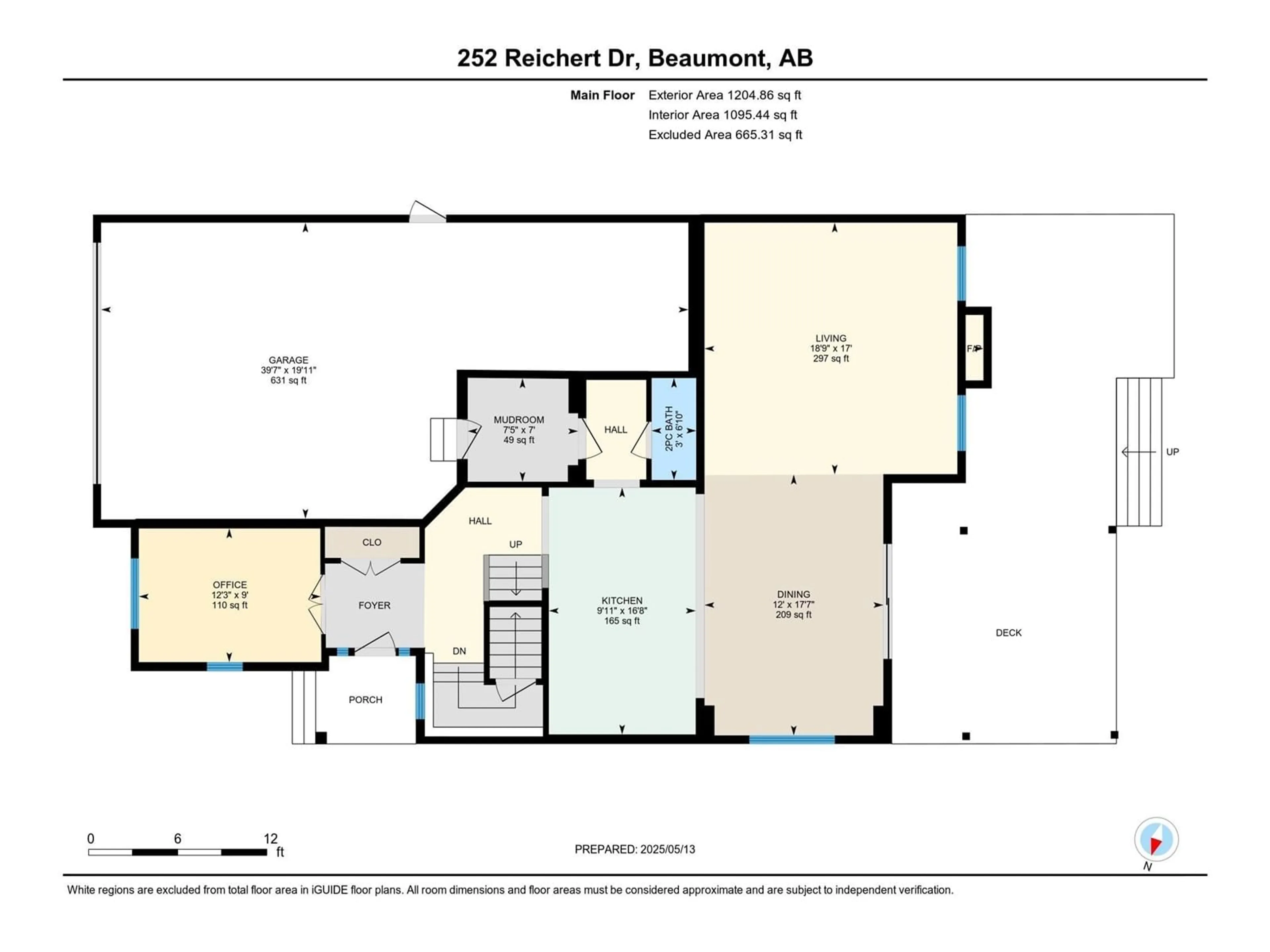 Floor plan for 252 REICHERT DR, Beaumont Alberta T4X1Z7