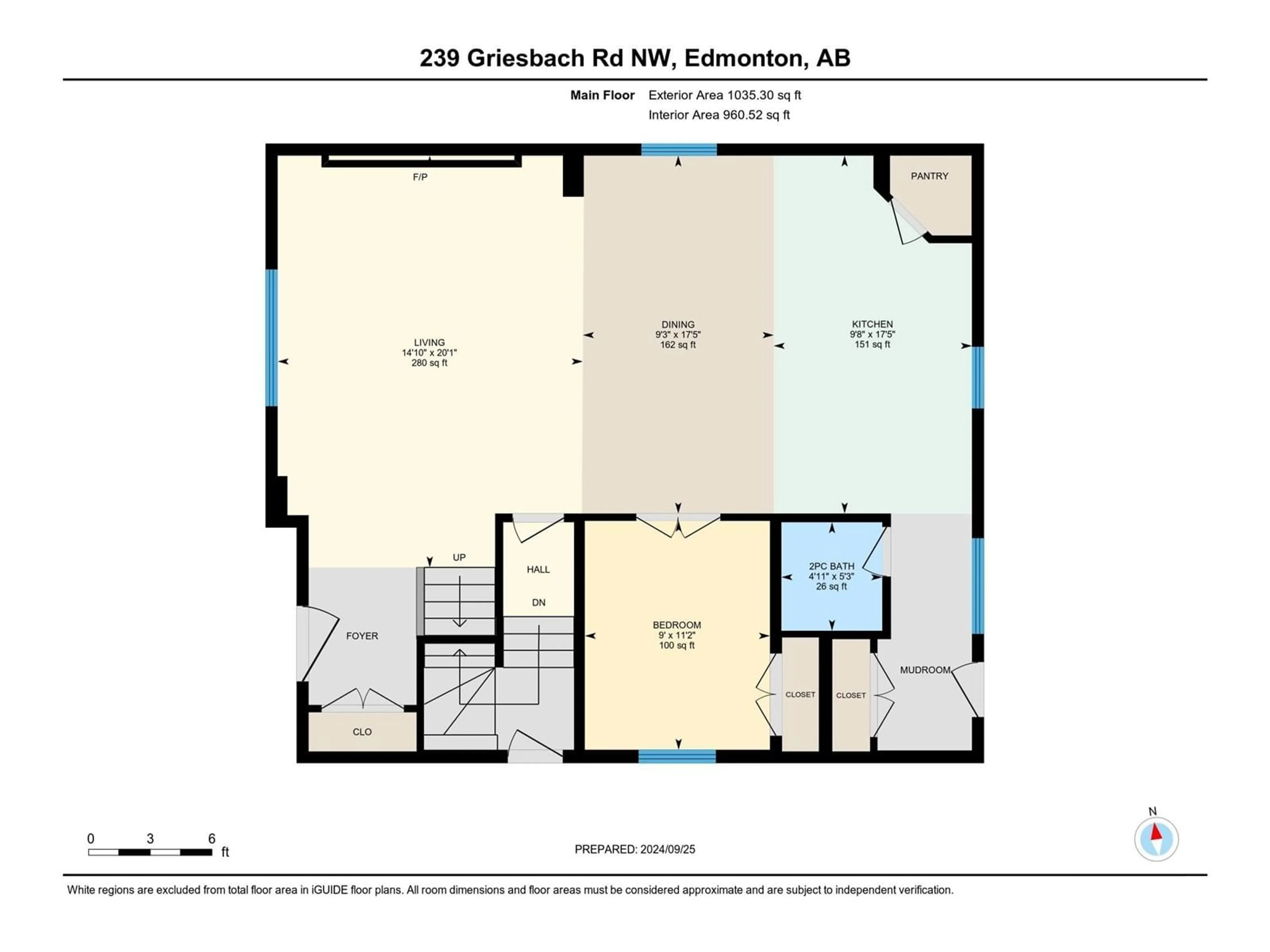 Floor plan for 239 GRIESBACH RD, Edmonton Alberta T5E6E5