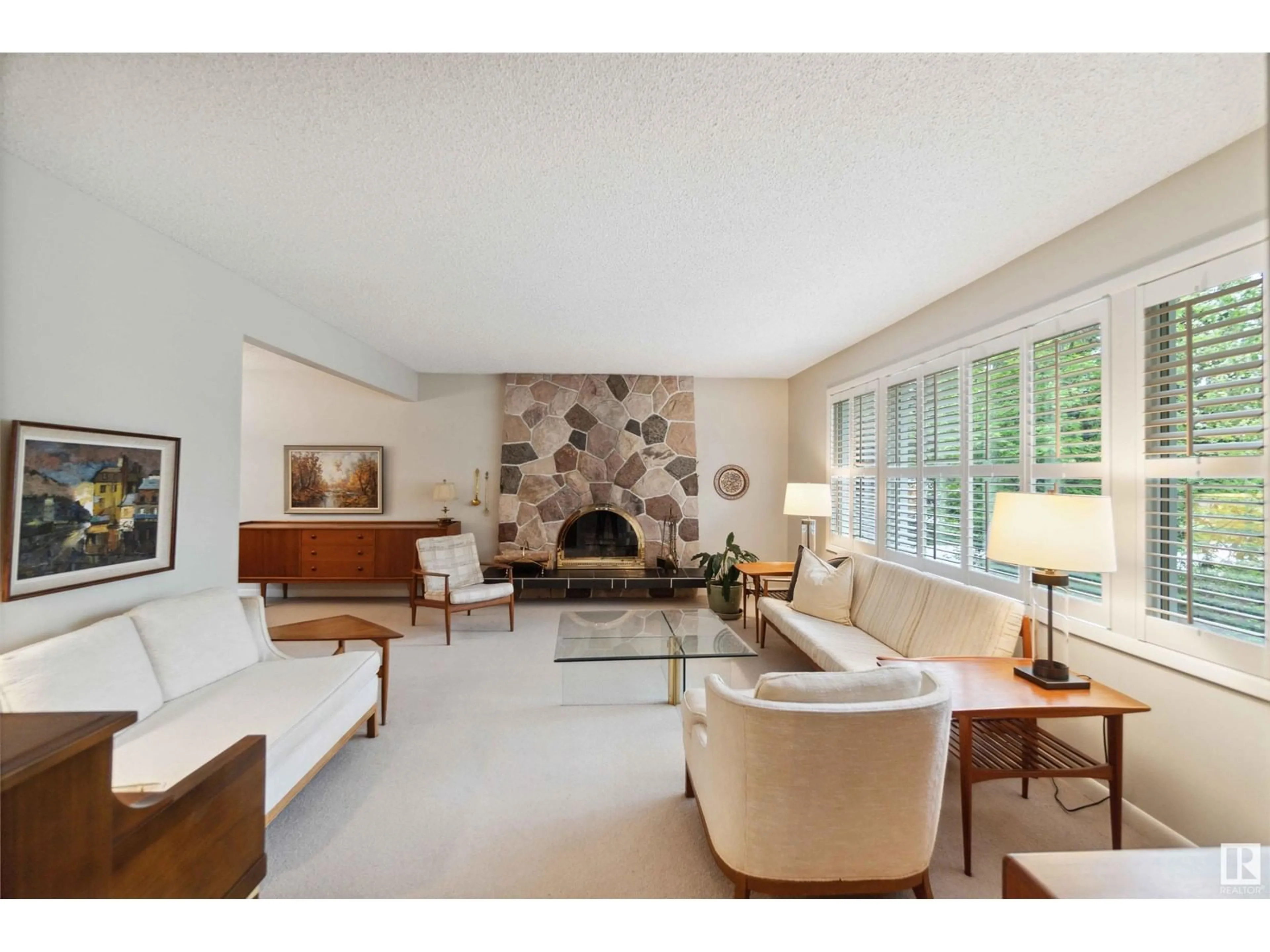 Living room with furniture, unknown for 4727 139 ST, Edmonton Alberta T6H3Z3