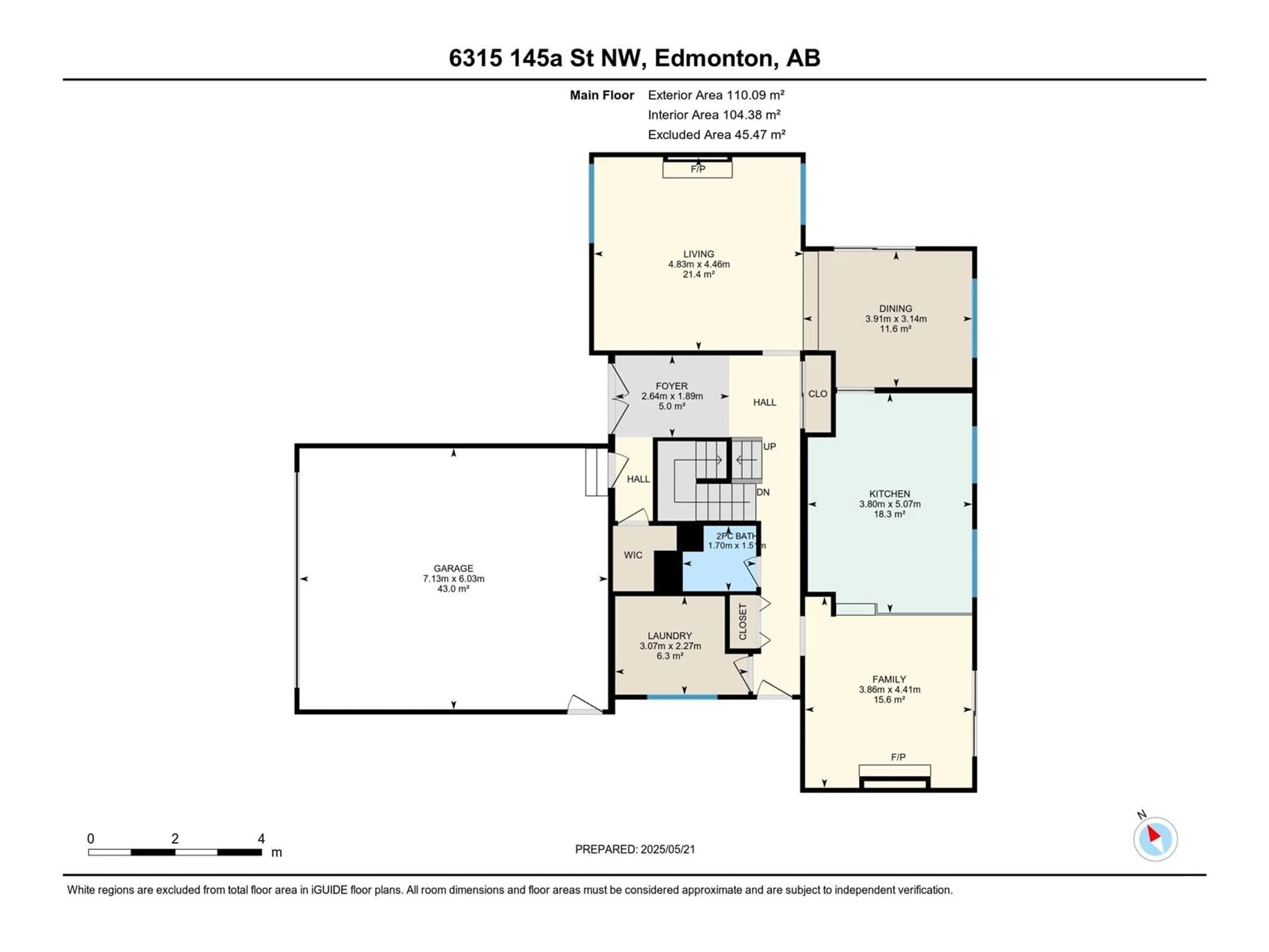 Floor plan for NW - 6315 145A ST, Edmonton Alberta T6H4J1