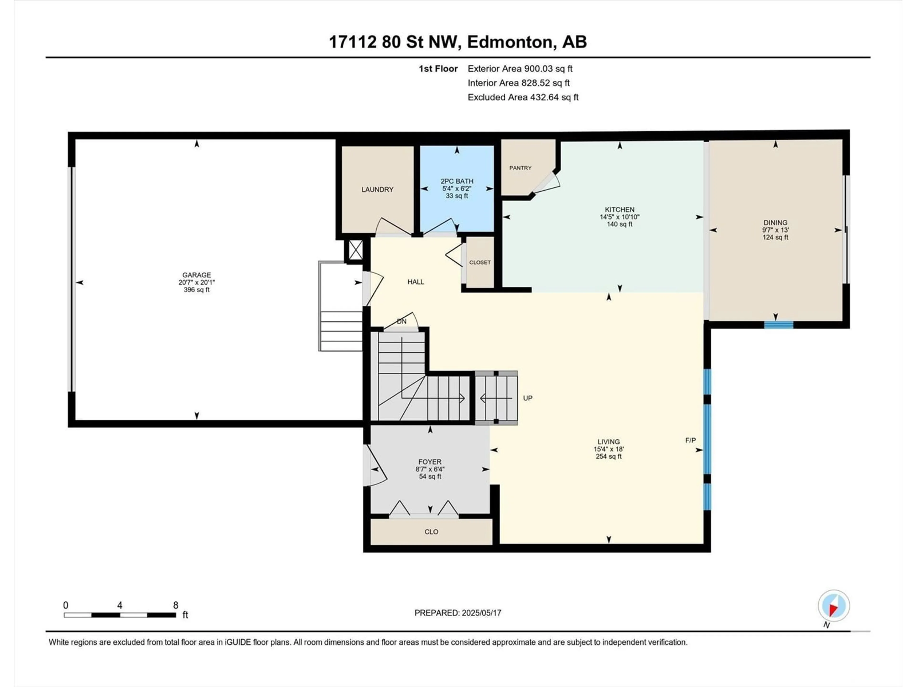 Floor plan for NW - 17112 80 ST, Edmonton Alberta T5Z0E2