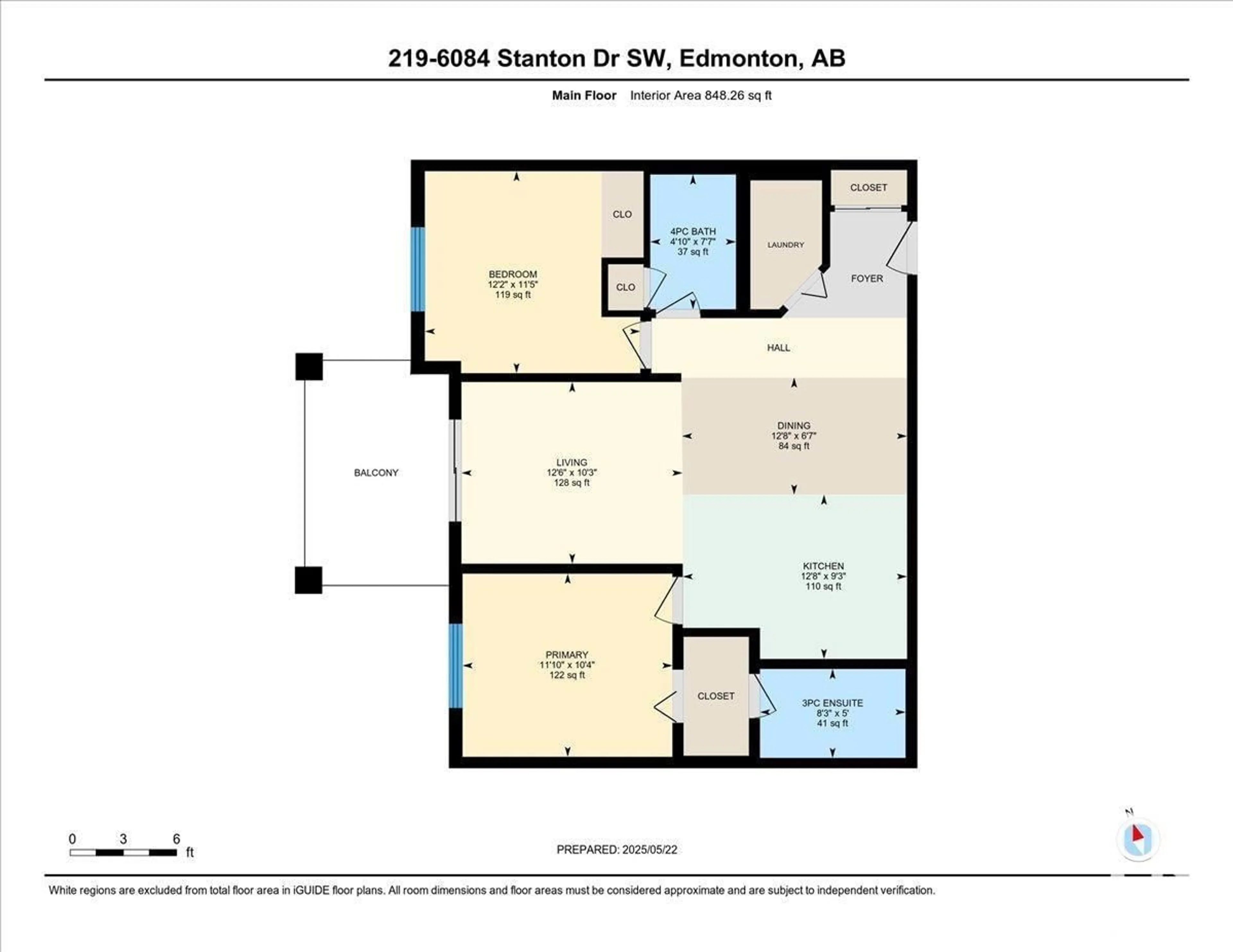 Floor plan for 6084 - 219 STANTON DR, Edmonton Alberta T6X0Z4