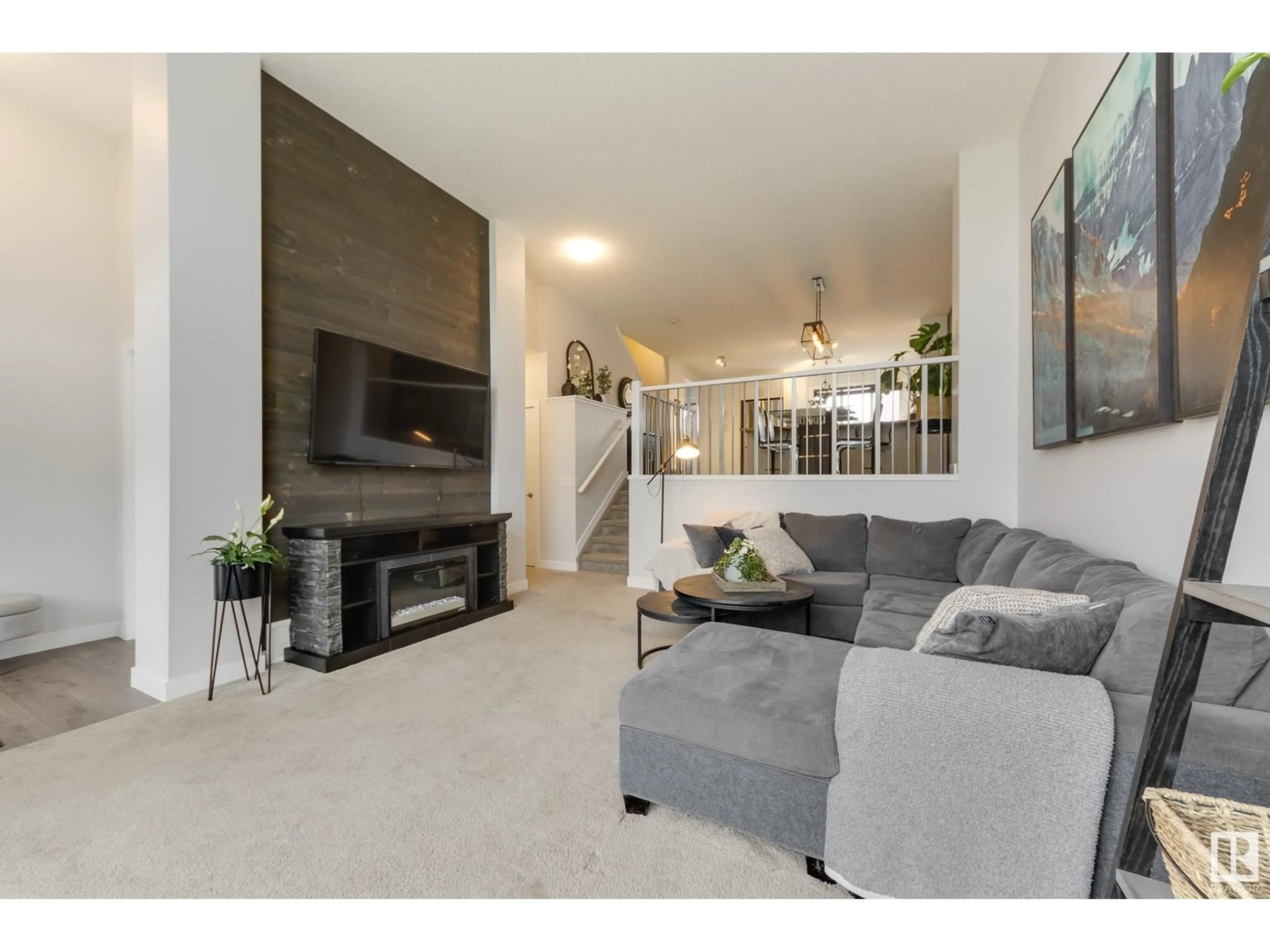 Living room with furniture, unknown for SW - 631 36 ST, Edmonton Alberta T6X2G5