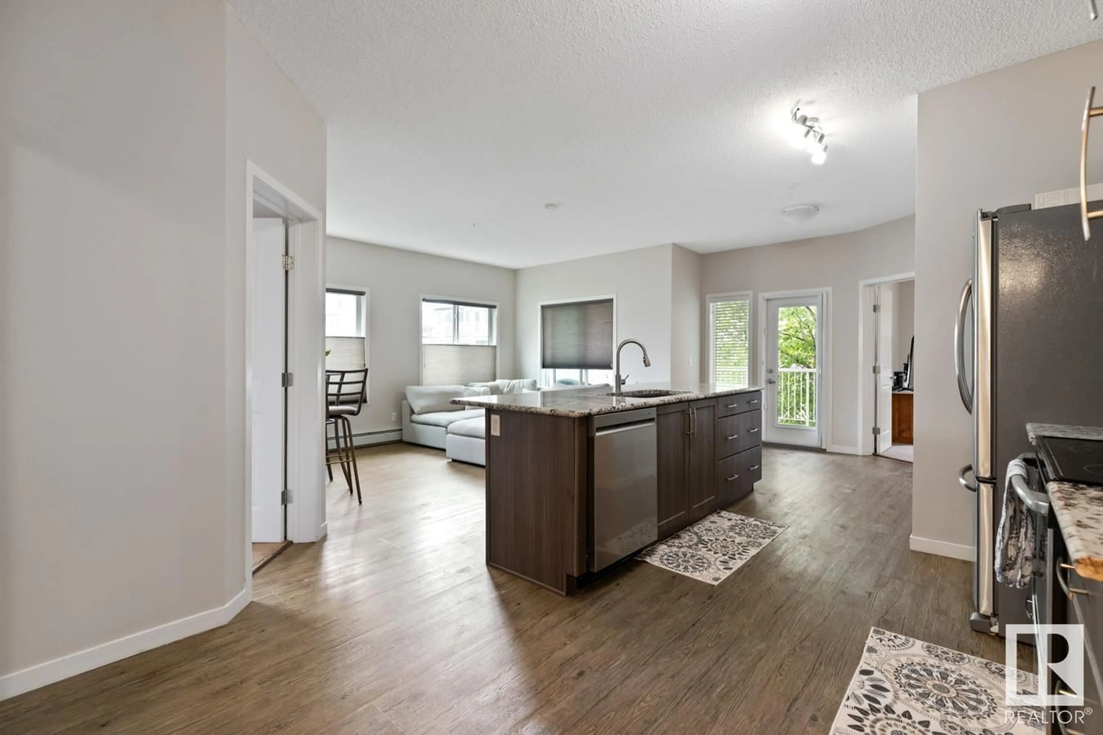 Open concept kitchen, unknown for #101 - 1820 RUTHERFORD RD, Edmonton Alberta T6W2K6