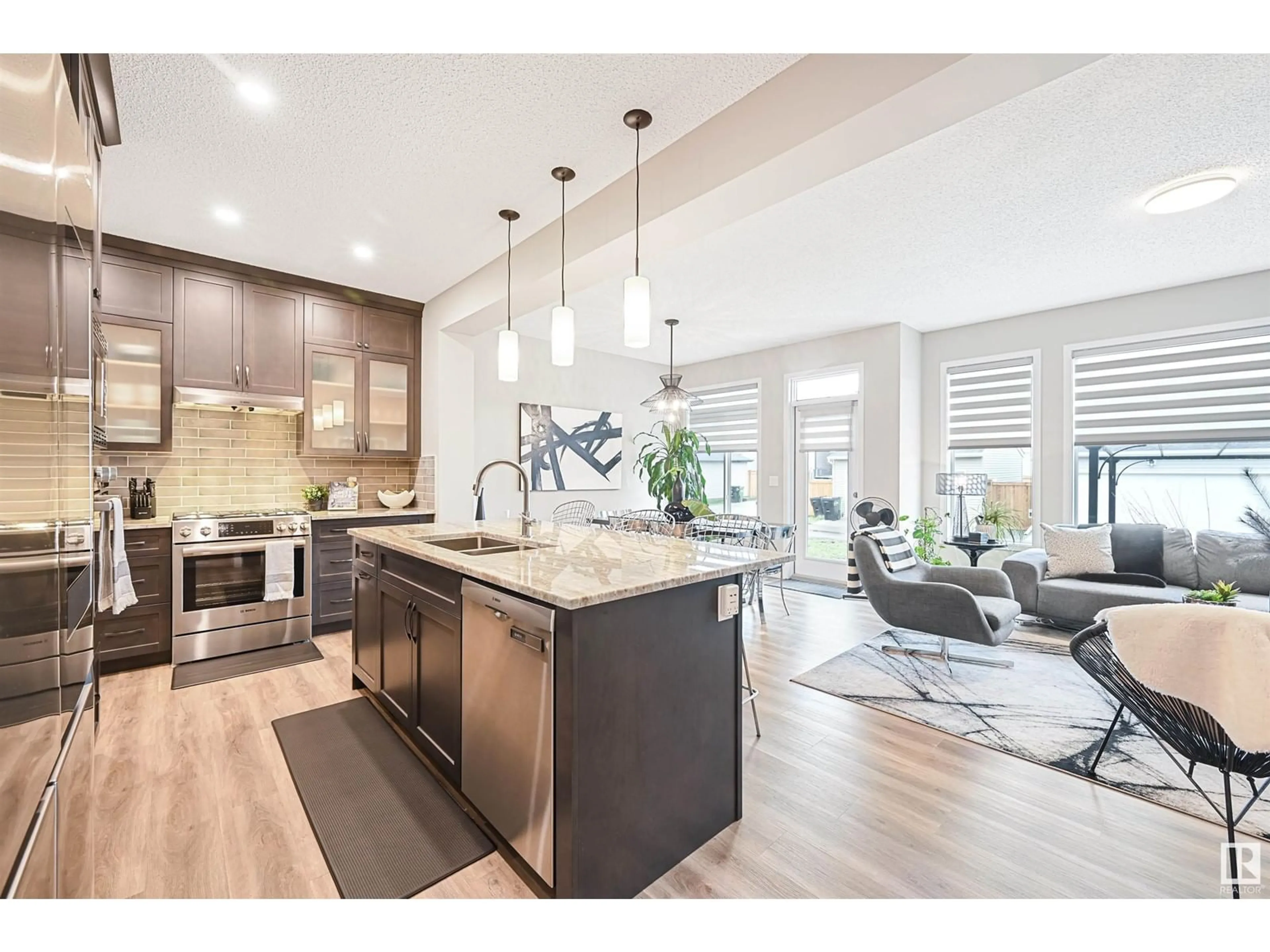 Open concept kitchen, unknown for SW - 1914 159 ST, Edmonton Alberta T6W4X7