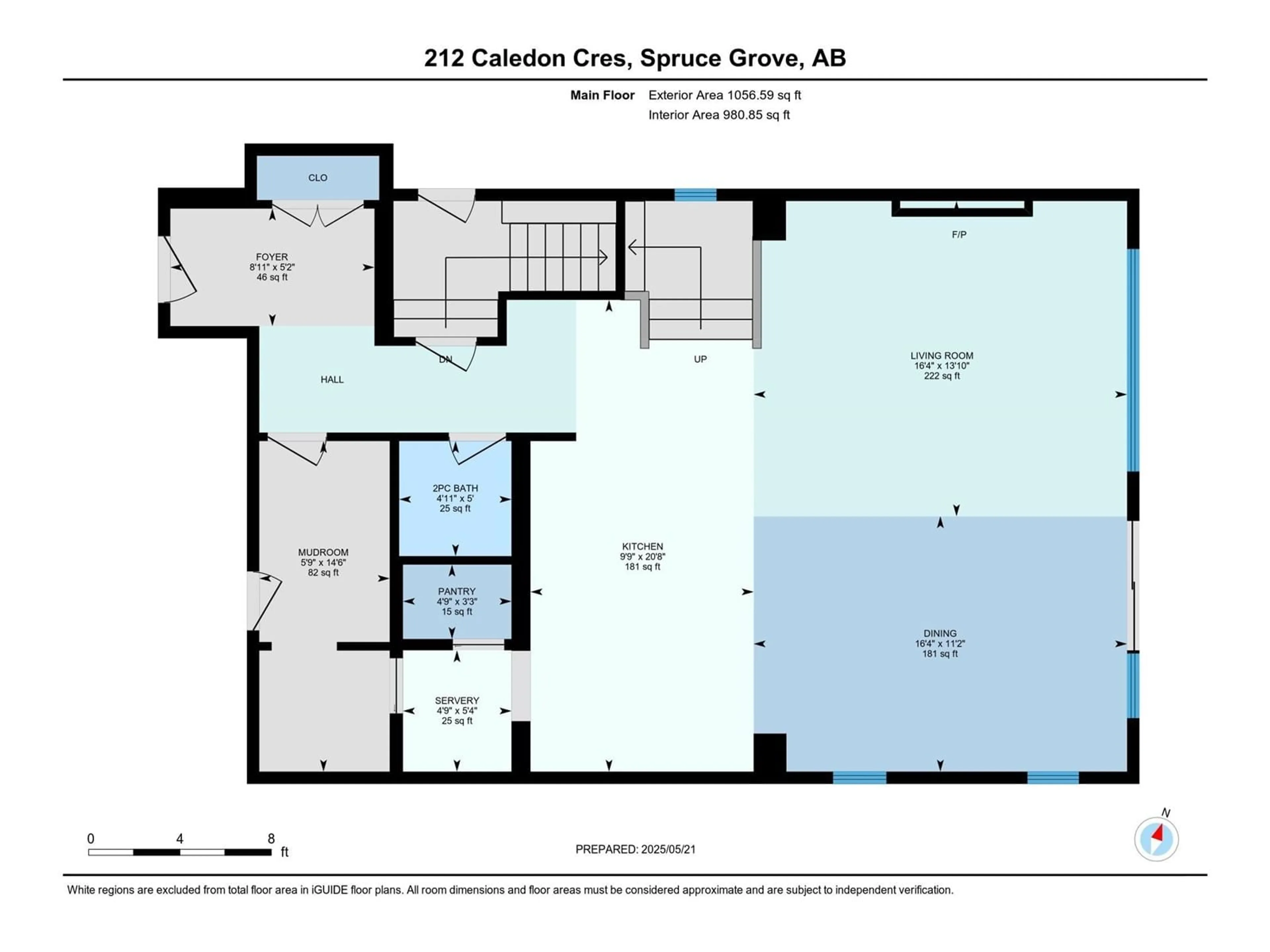 Floor plan for 212 CALEDON CR, Spruce Grove Alberta T7X0Y6