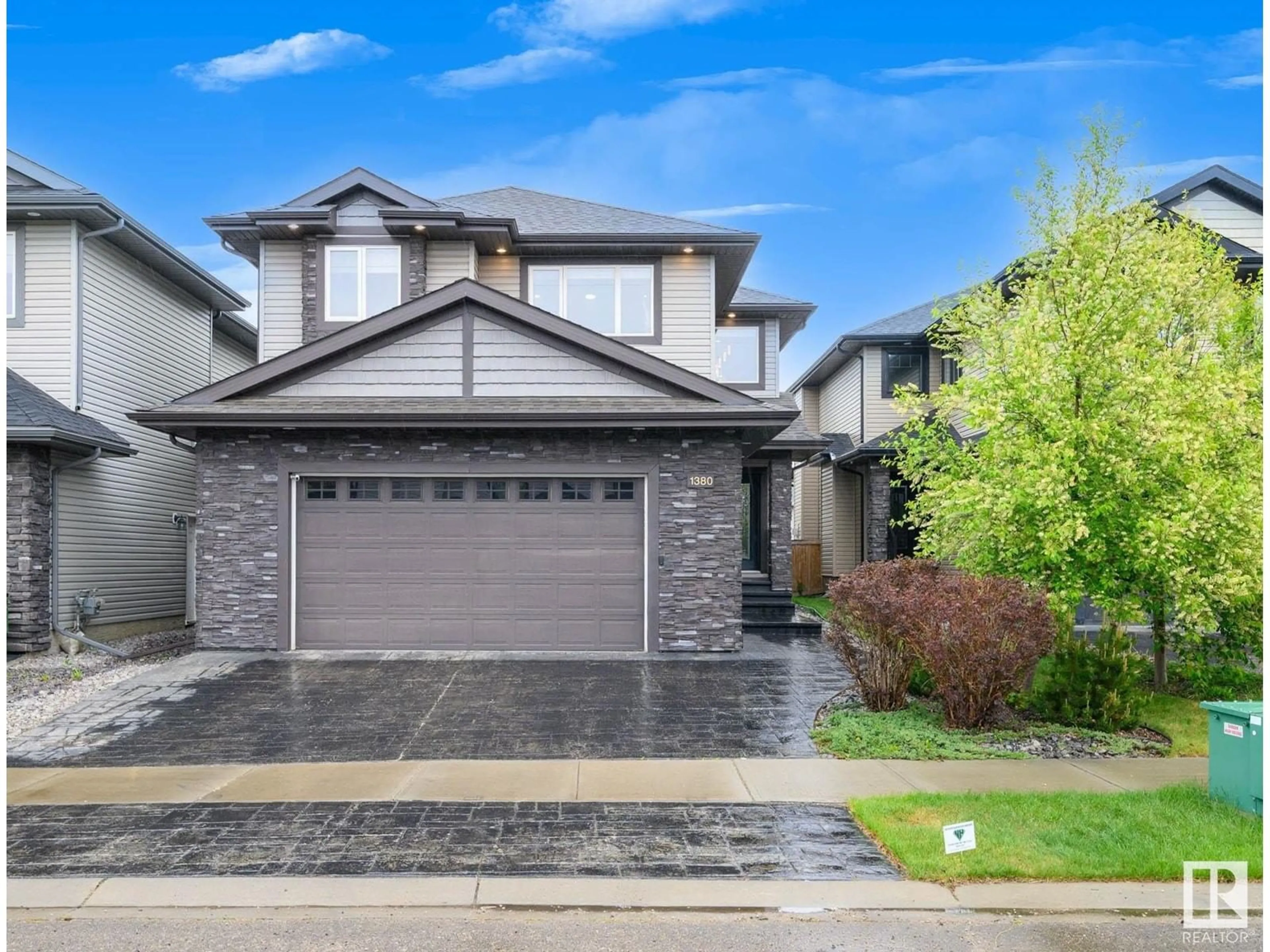 Home with brick exterior material, street for 1380 CUNNINGHAM DR, Edmonton Alberta T6W2R6