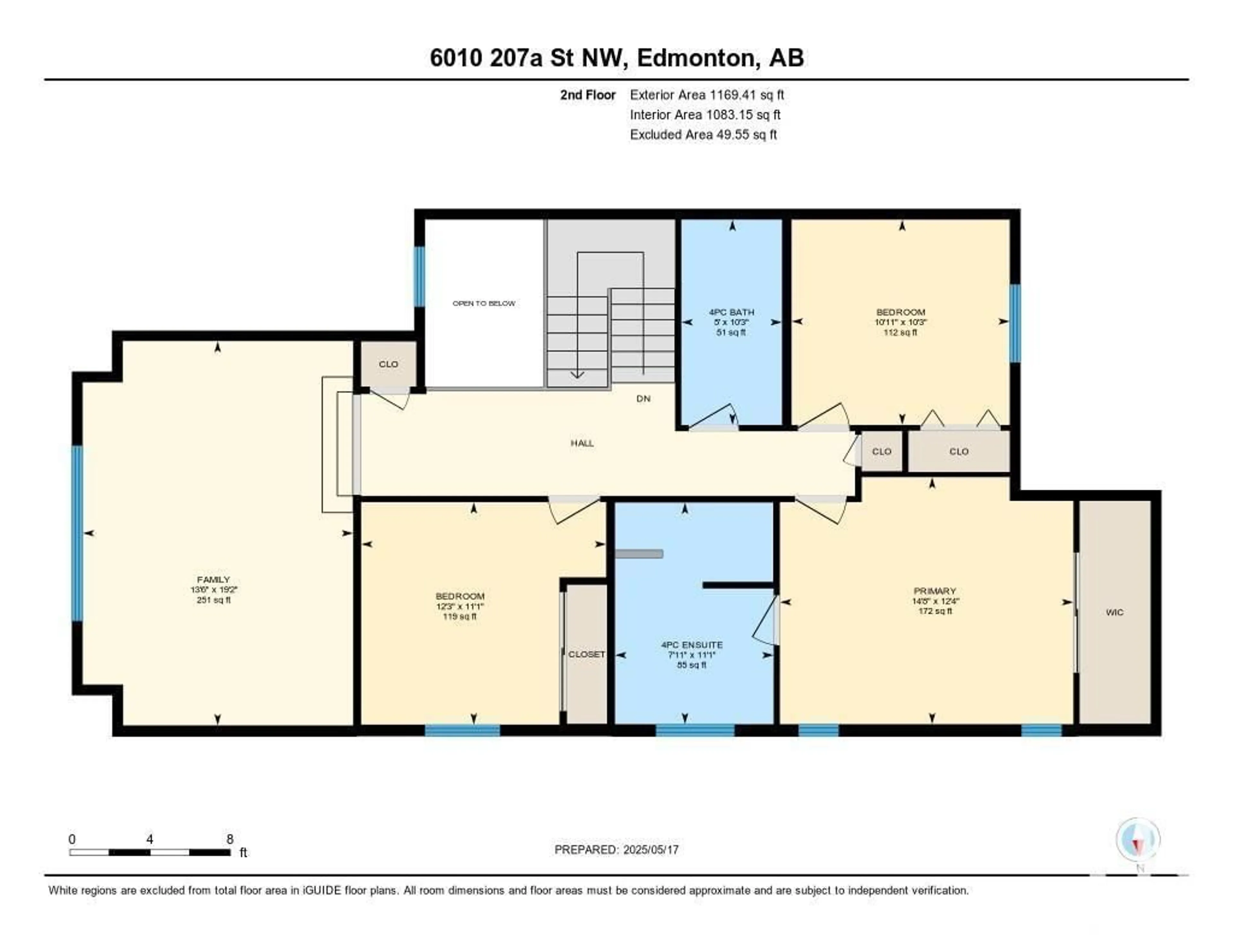 Floor plan for NW - 6010 207A ST, Edmonton Alberta T6M0L6